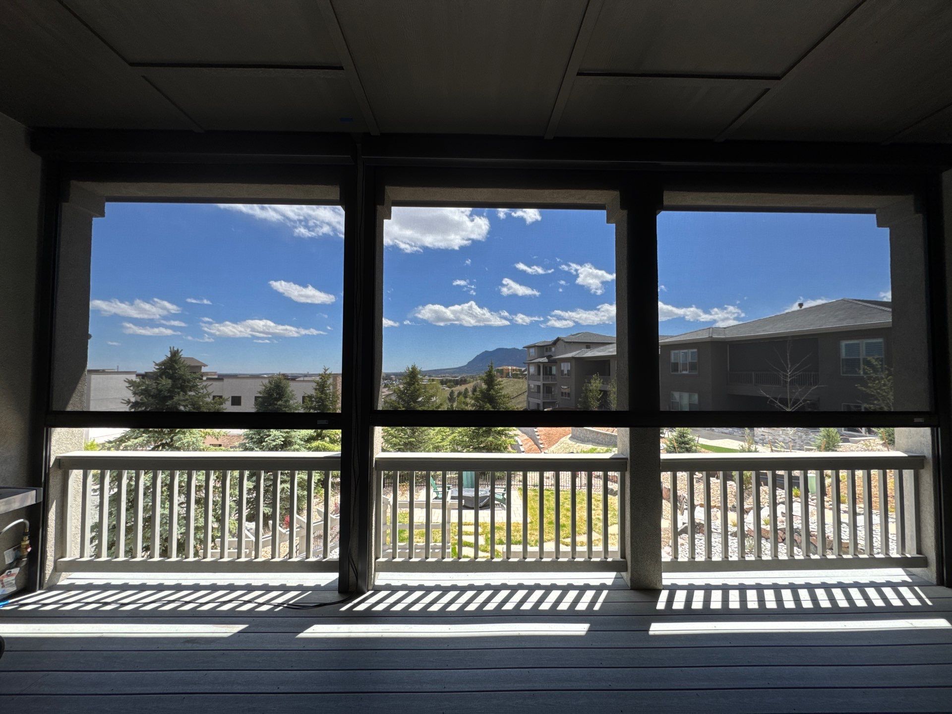 Motorized Screens using Progressive MagnaTrack Screens by Outdoor Solutions Colorado