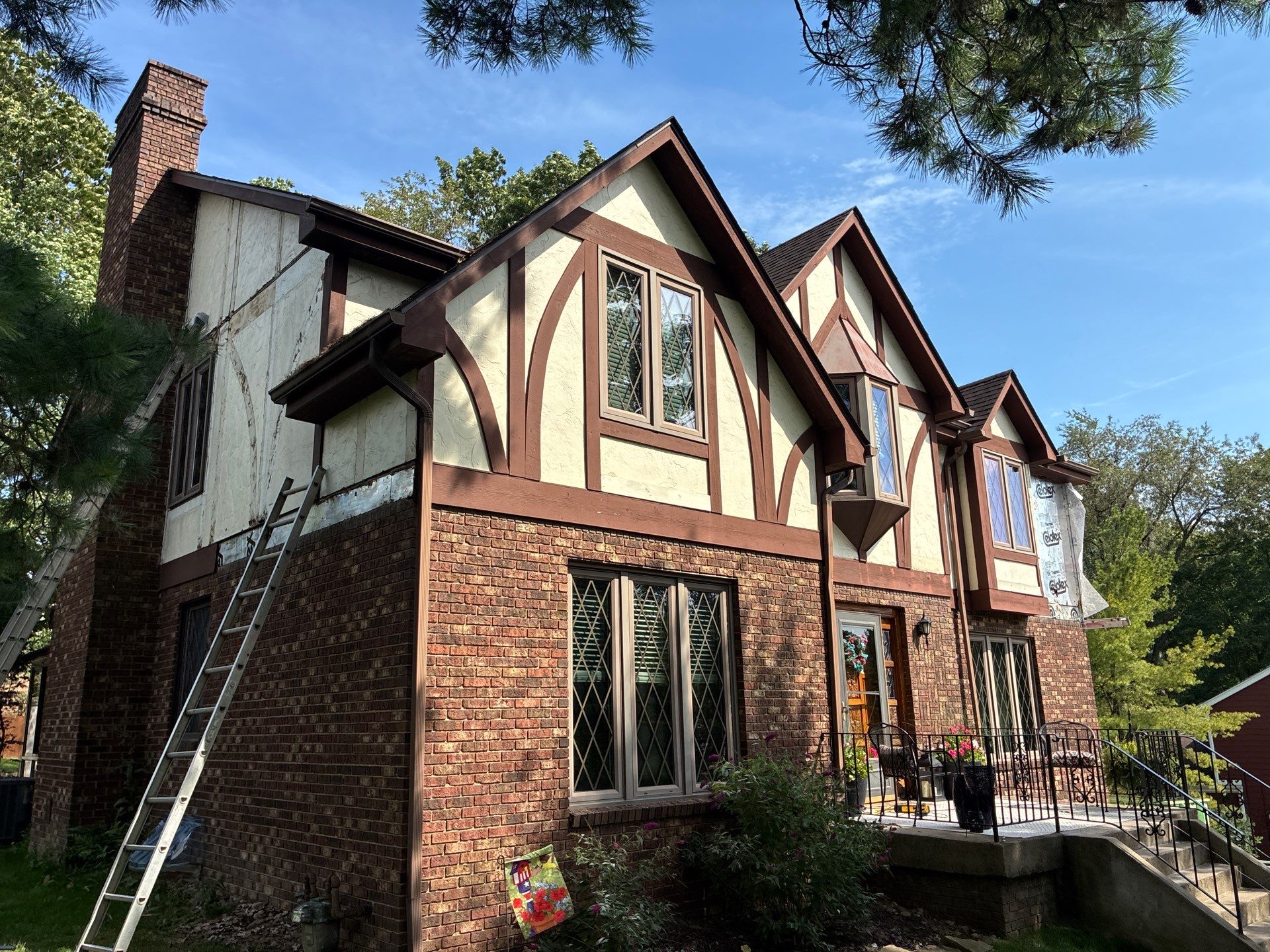 James Hardie Tudor Home Renovation by Ideal Siding Pittsburgh