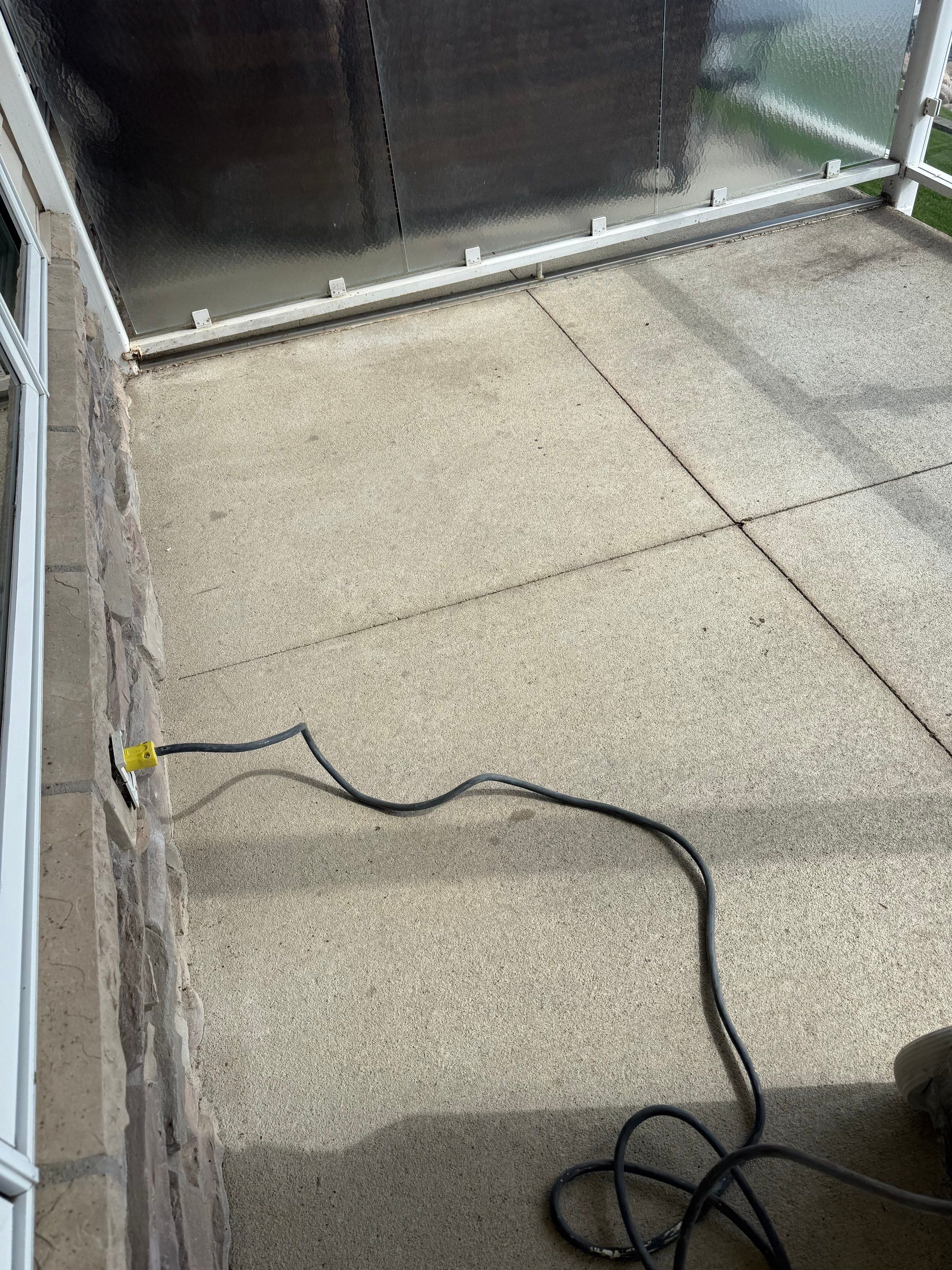 Dark Gray Slip-Resistant Concrete Coating for Arnolds Park Balcony by Select Painting, Coatings & Garage Cabinets