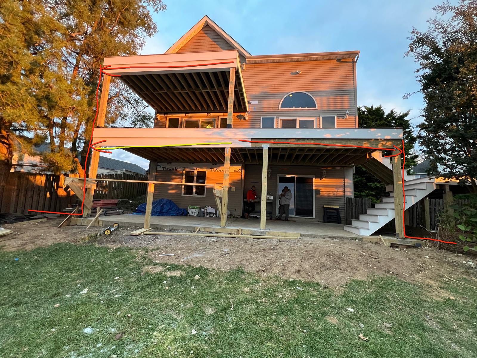 Waterfront deck In Keyport  by deck guardian