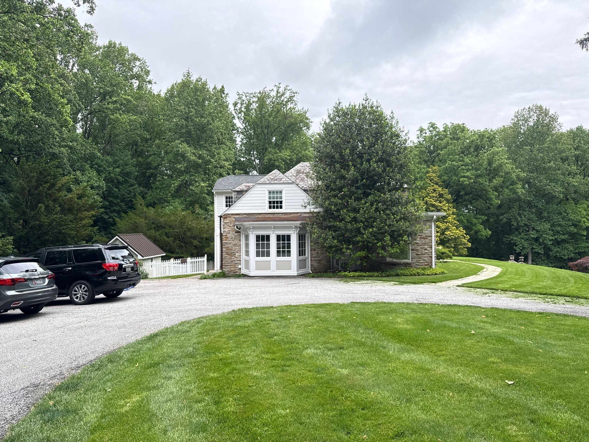 Custom Multi-Pane Window Replacement on Maryland Stone Residence by Forbes Design Center