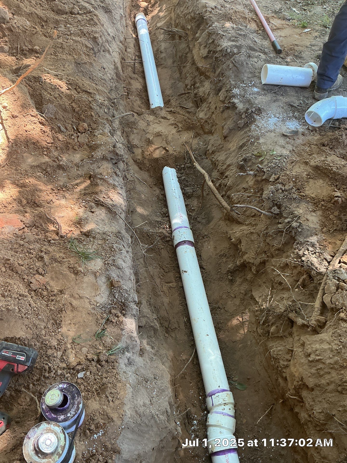 Drain Repipe Project in Mt Vernon by Rub-A-Dub Plumbing