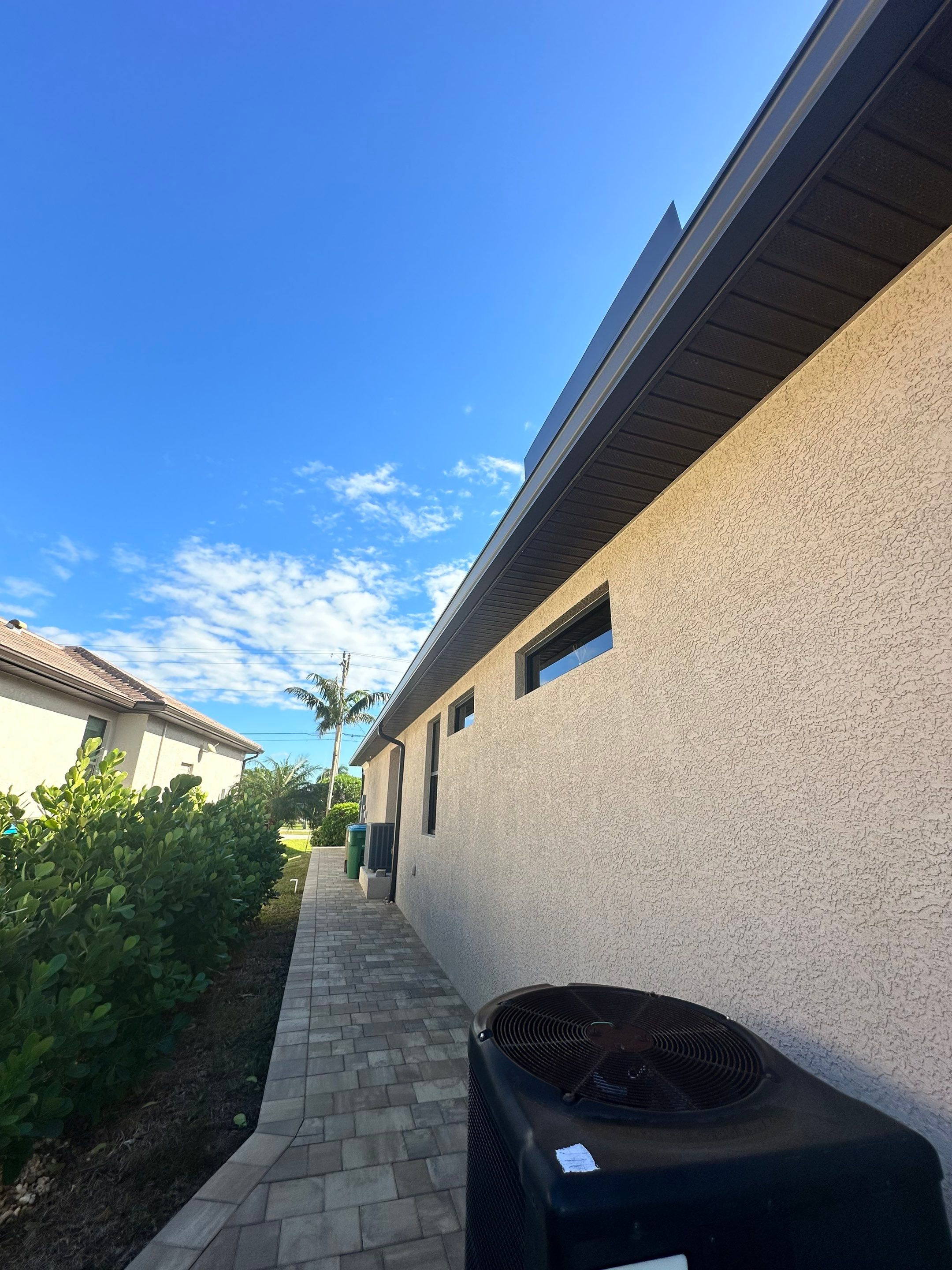 Bronze Downspout Installation in Cape Coral FL by Gutter Professors