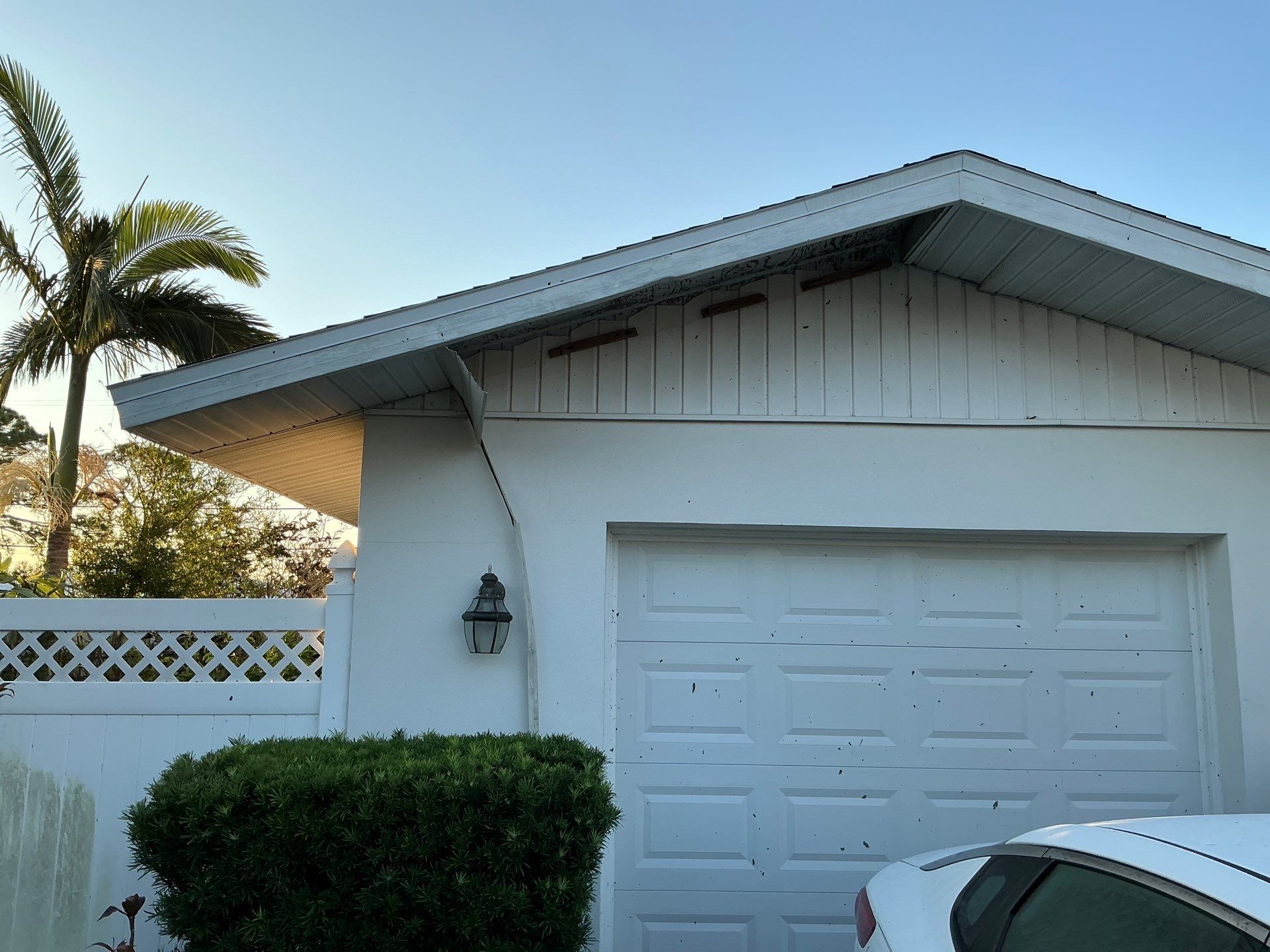 Soffit White Vinyl Installation FL by Gutter Professors