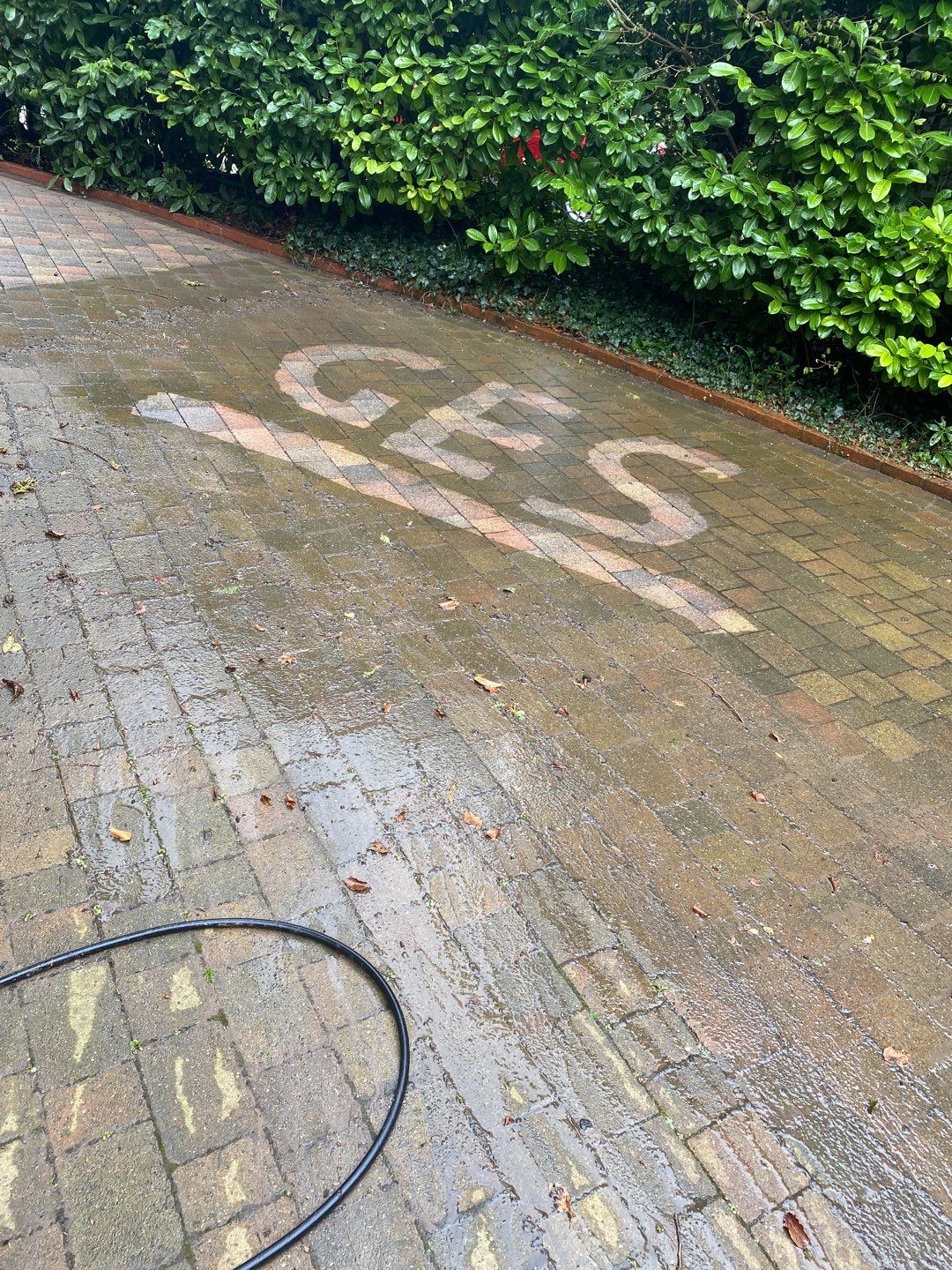 Driveway And Patio Clean using honda 21 ltr/min by Ges Exterior Cleaning ltd