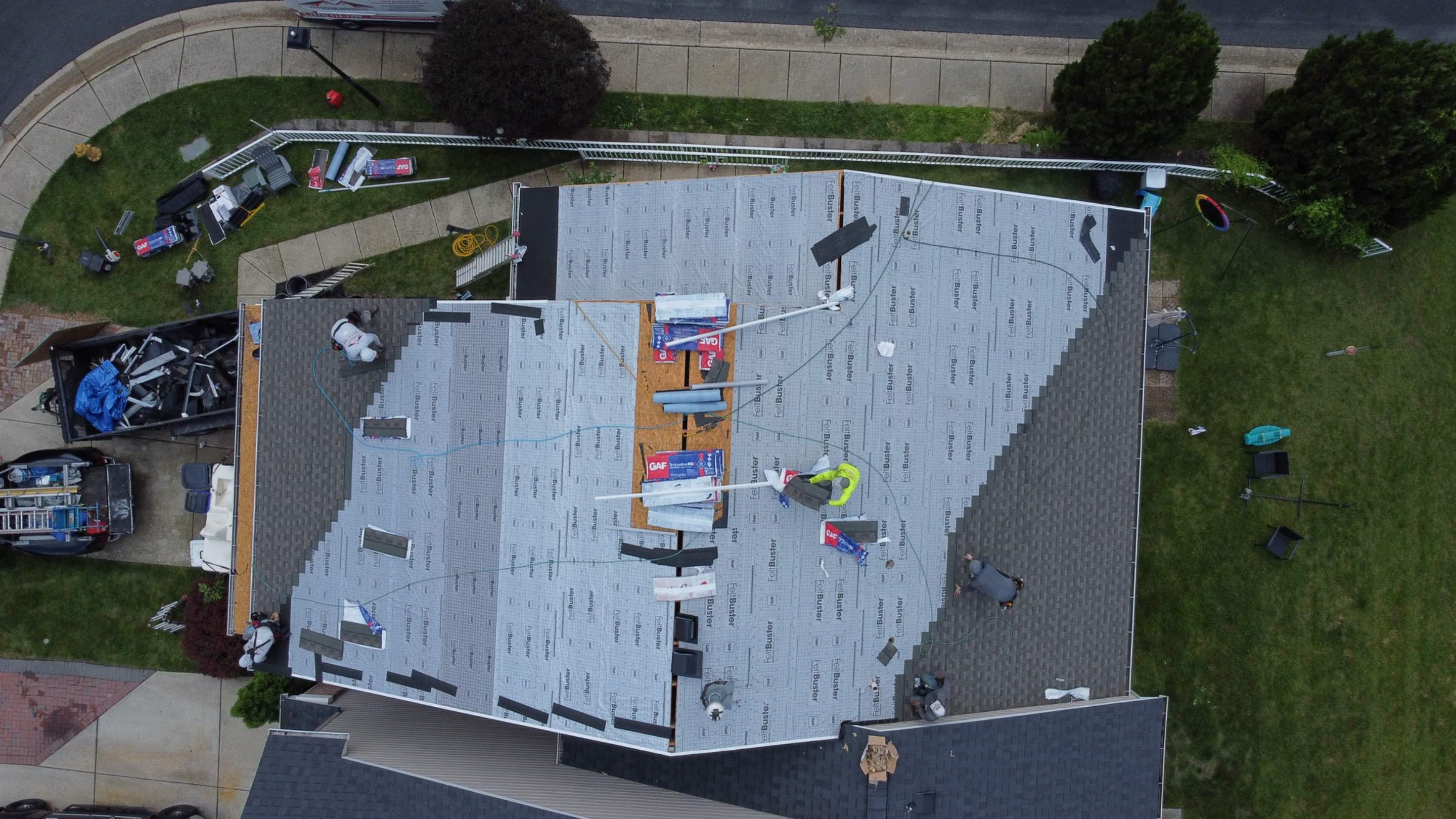 Residential Roofing Installation using GAF Timberline HDZ by Matter Roofing & Construction