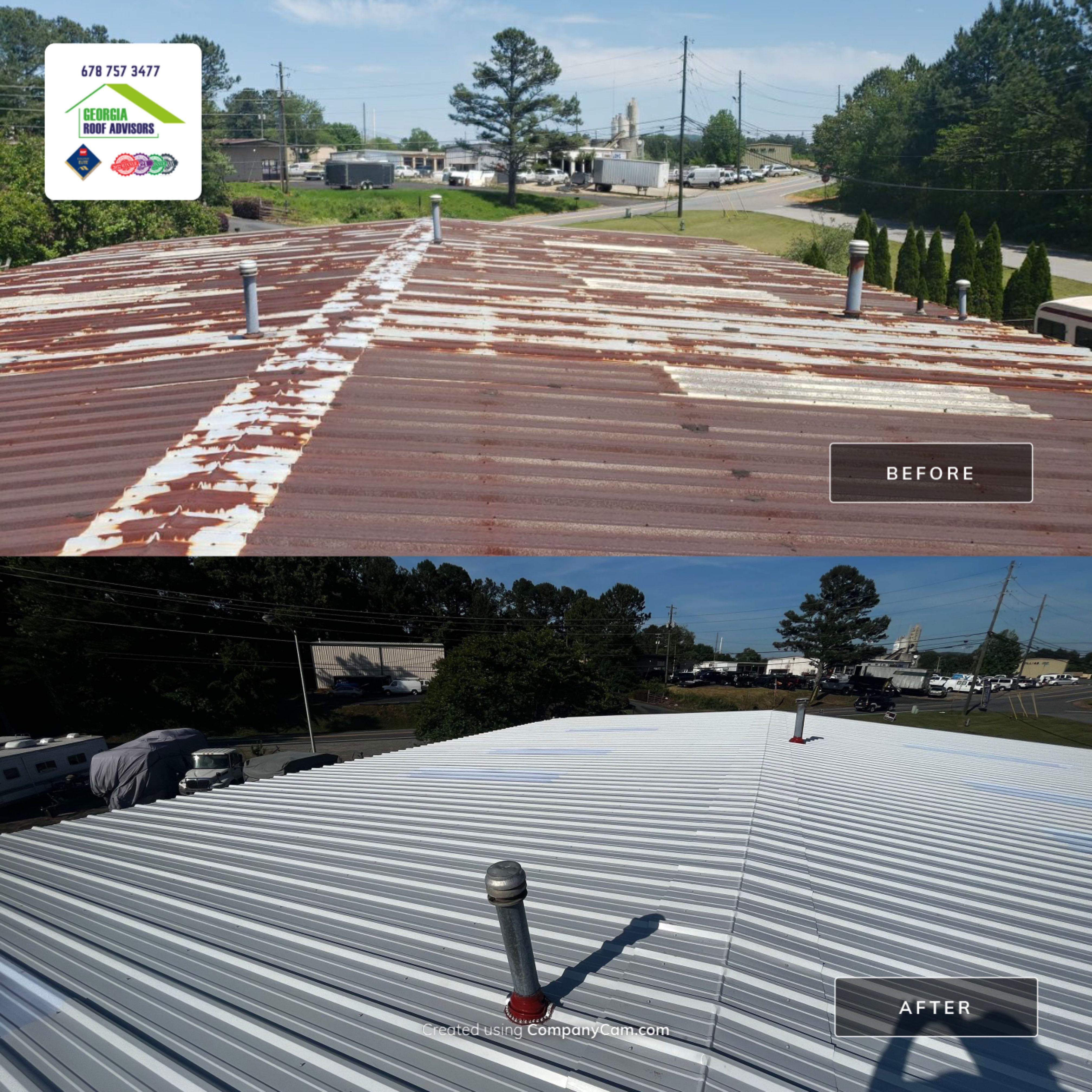 Commercial Metal Roof Replacement - Kennesaw Georgia by Georgia Roof Advisors