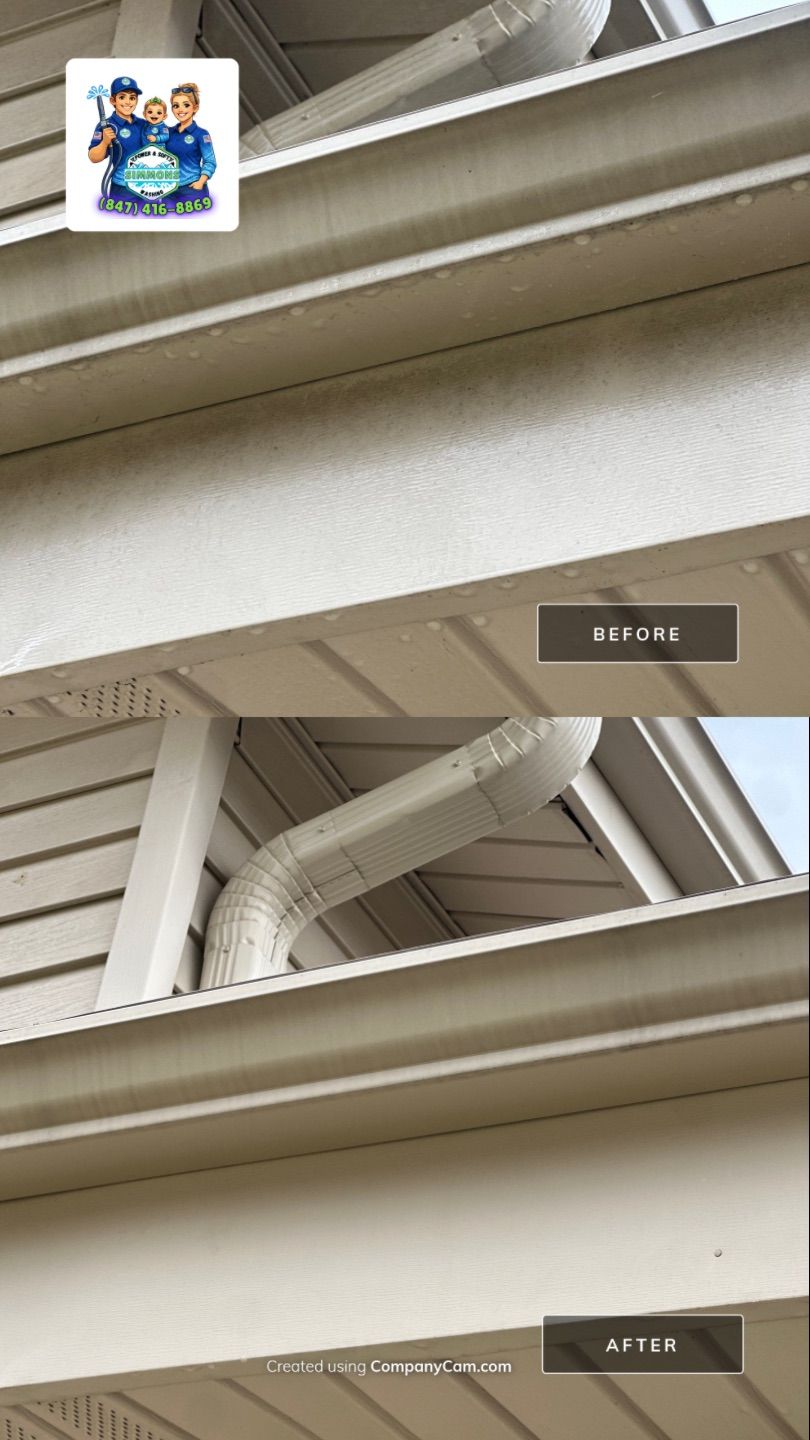 Project in Wood Dale by Simmons Power & Soft Washing