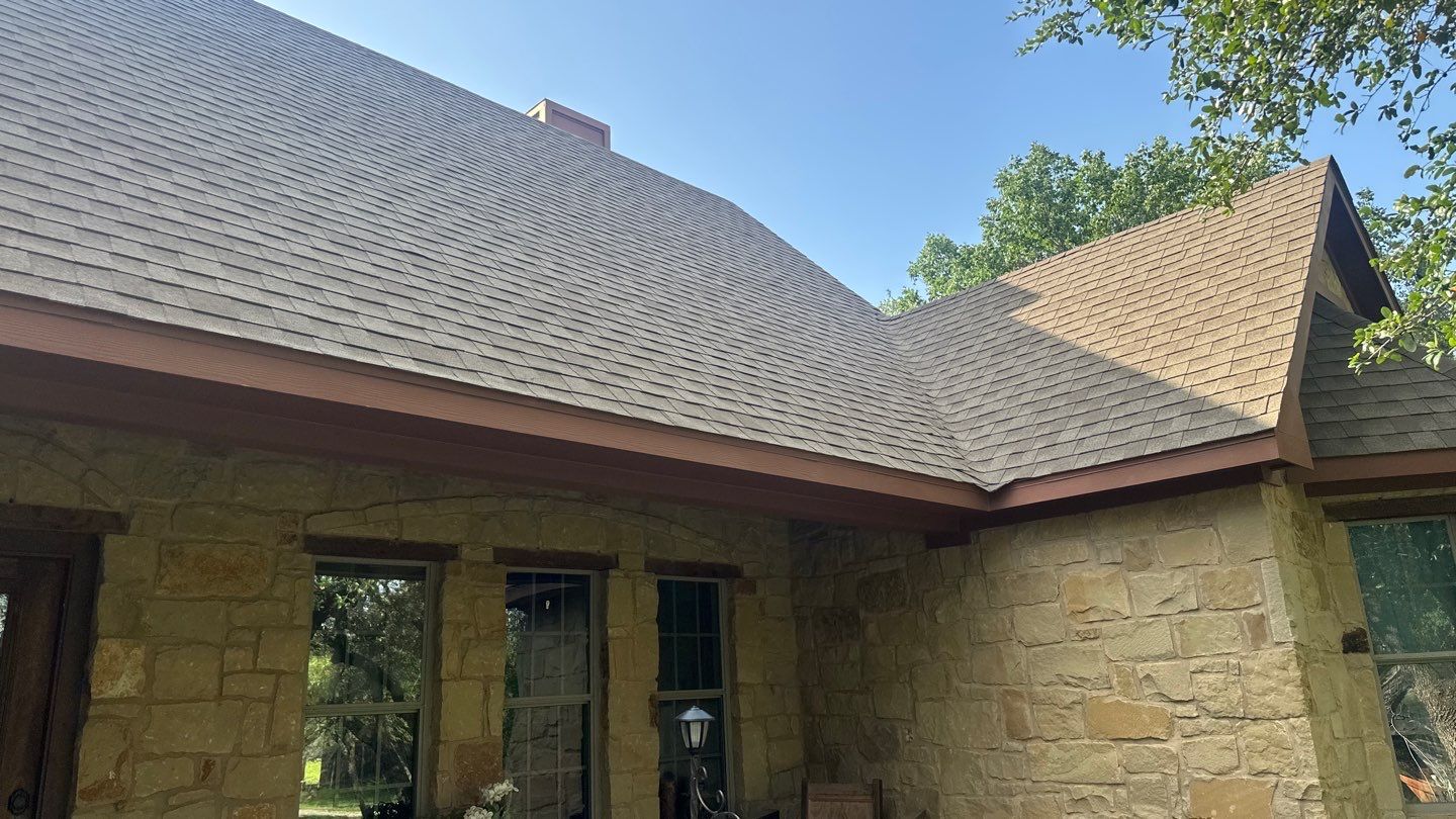Residential Roof Replacement using GAF - HDZ - Hunter Green by Action Exteriors Austin