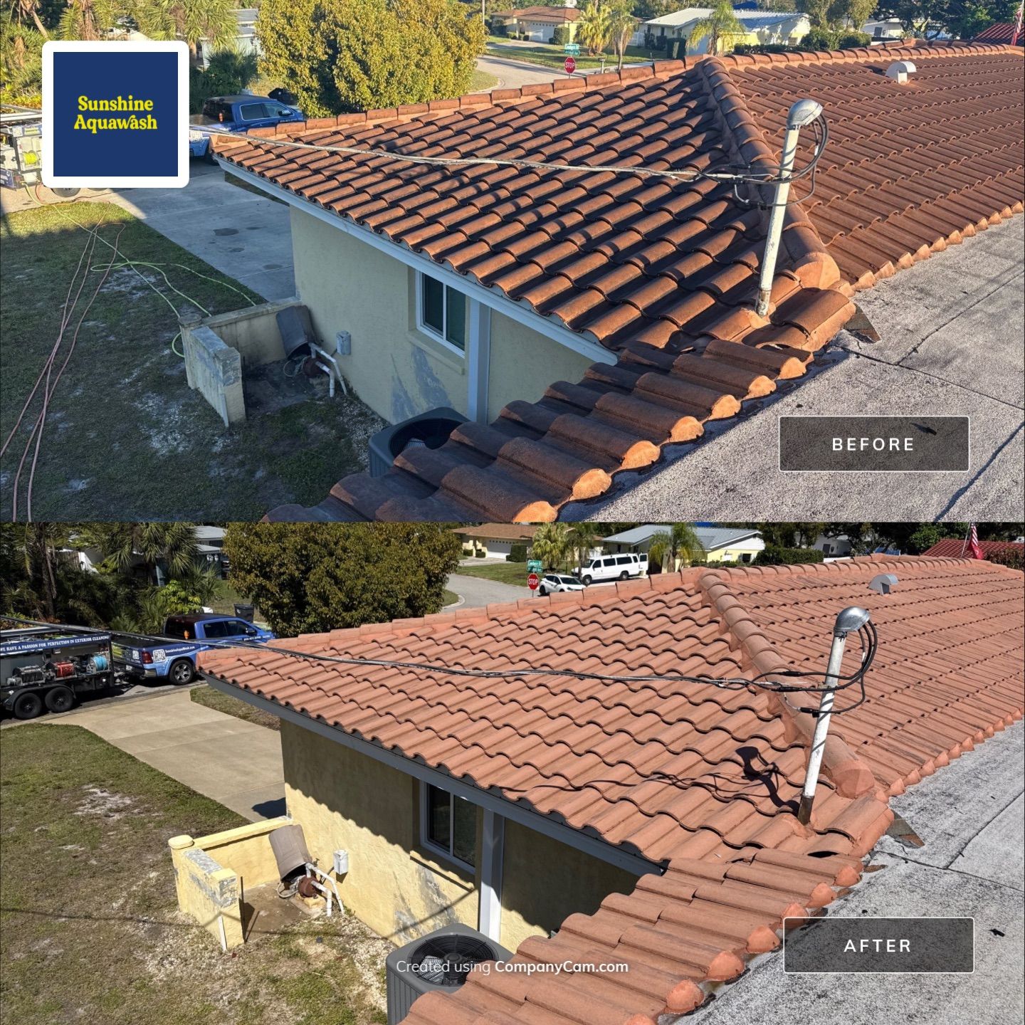 Full Exterior Cleaning Before Painting – Sarasota, FL (Near Sarasota Airport) by Sunshine AquaWash