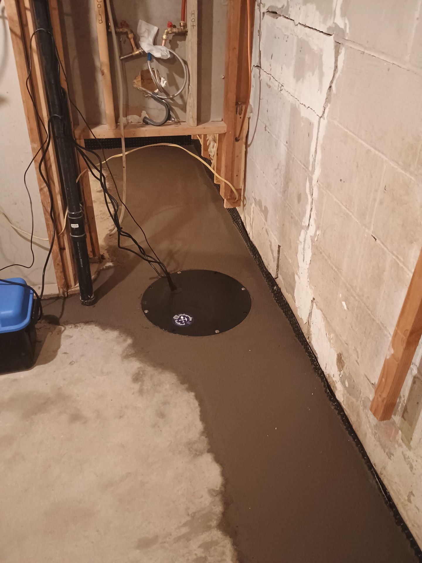 Drain Tile in Minneapolis for Kristen & Taylor by Waterproofing Northeast
