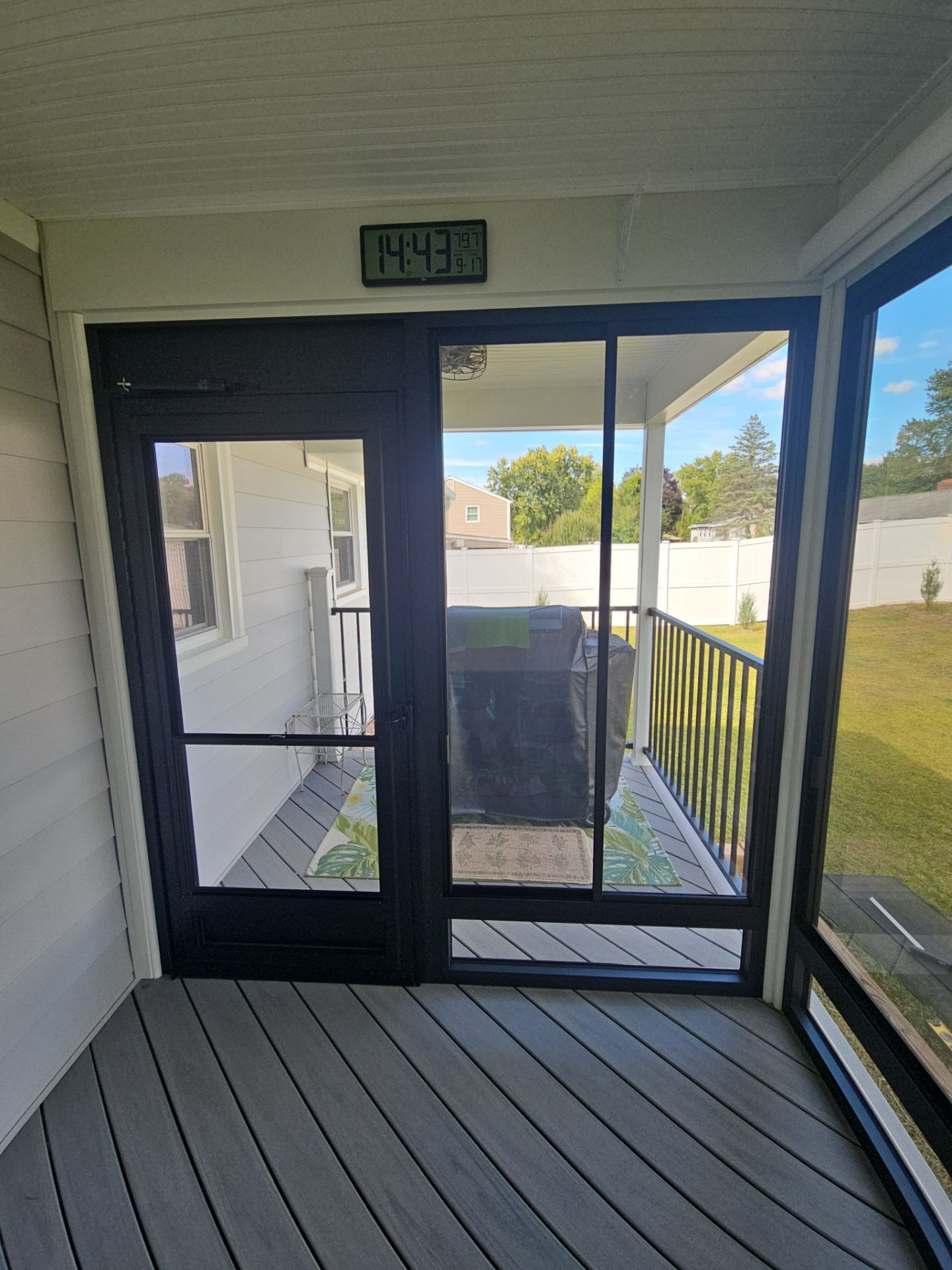 Porch remodel with Summer Space Enclosure by DiGiorgi Roofing and Siding Inc