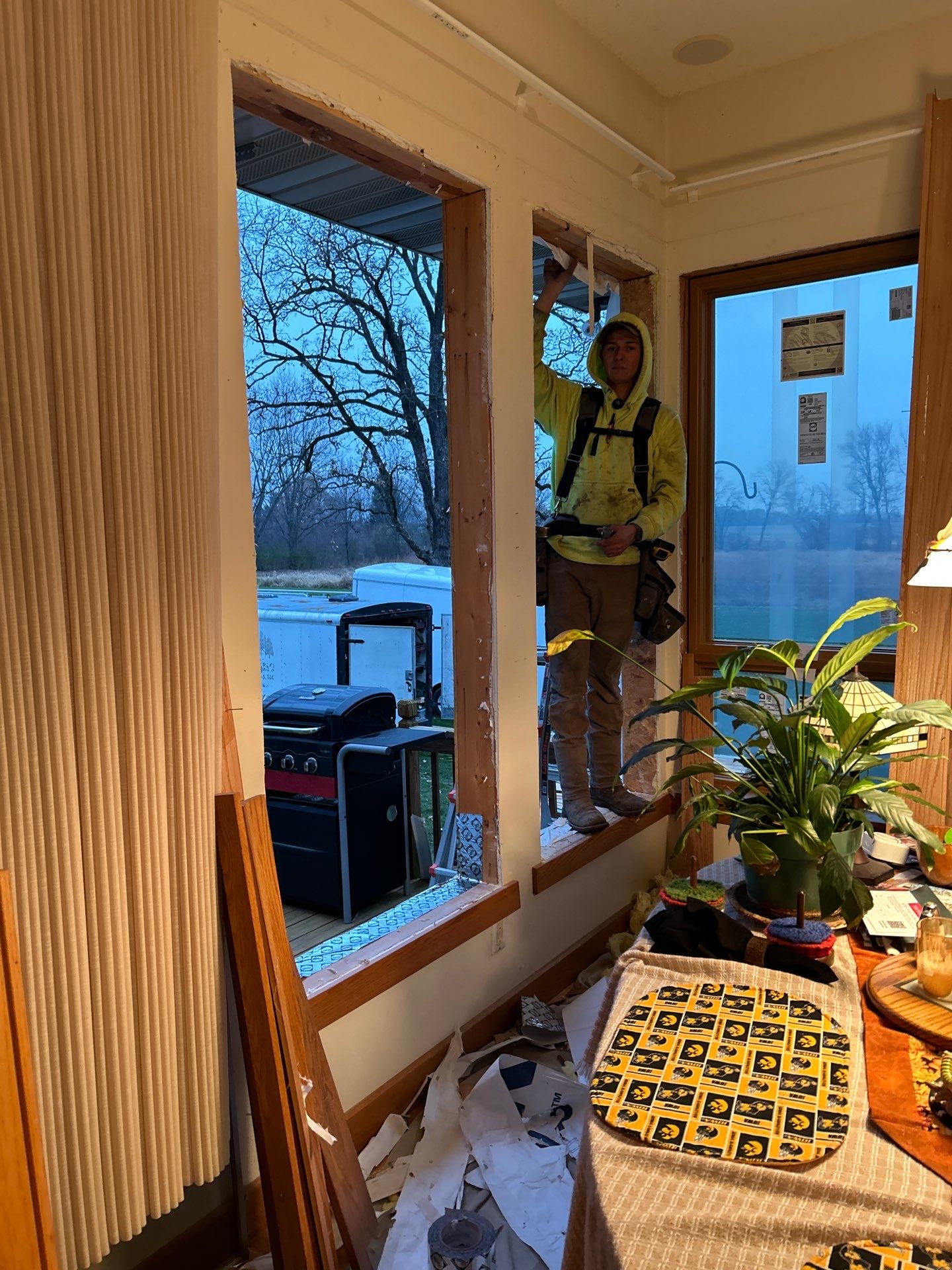 A Clean Window Upgrade Ready for New Siding with Pella Lifestyle Series by United Windows and Siding LLC