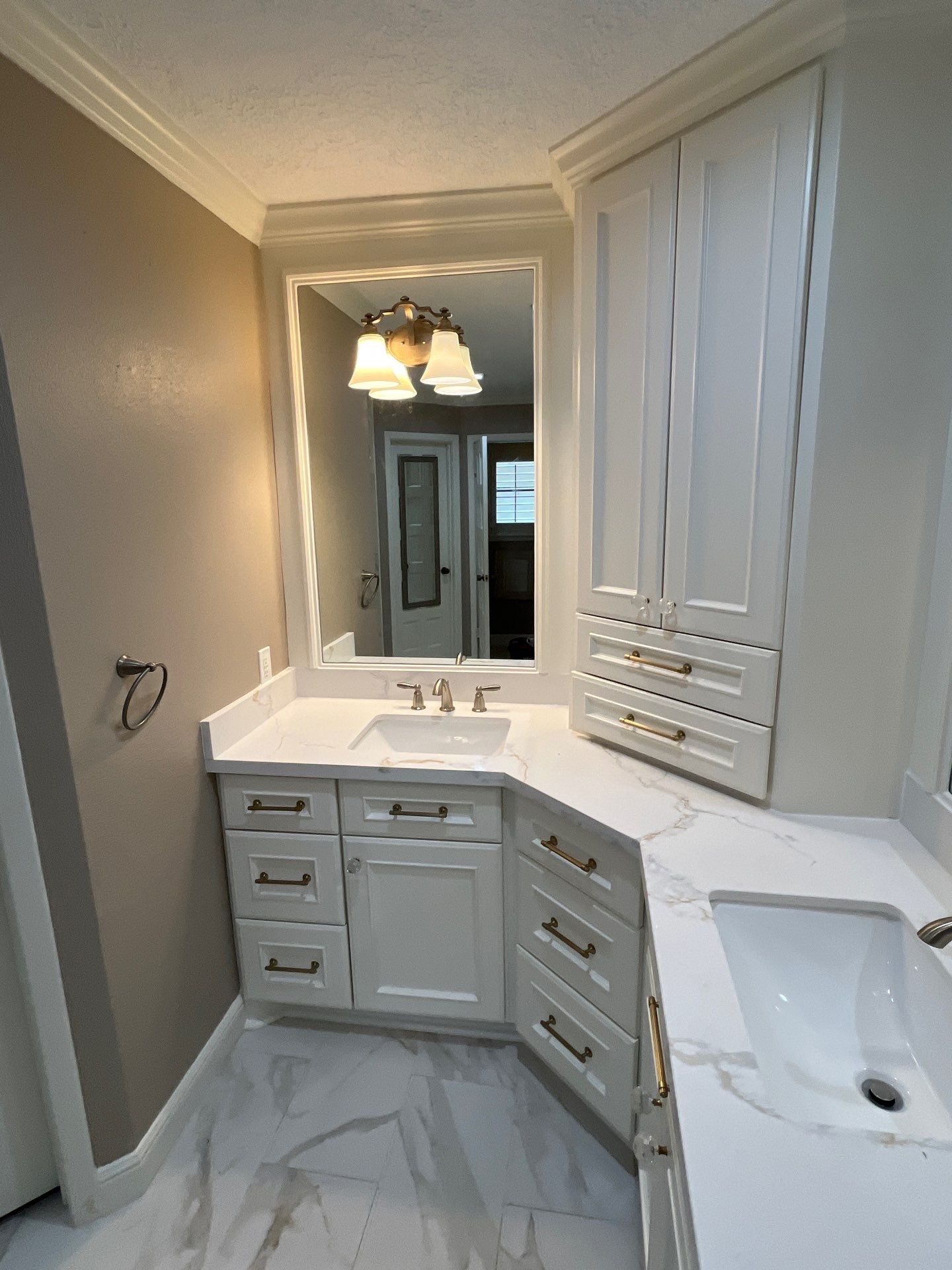 Bathroom Remodel with Water Mitigation Equipment | LT Contractors by L&T General Contractors and Restoration INC