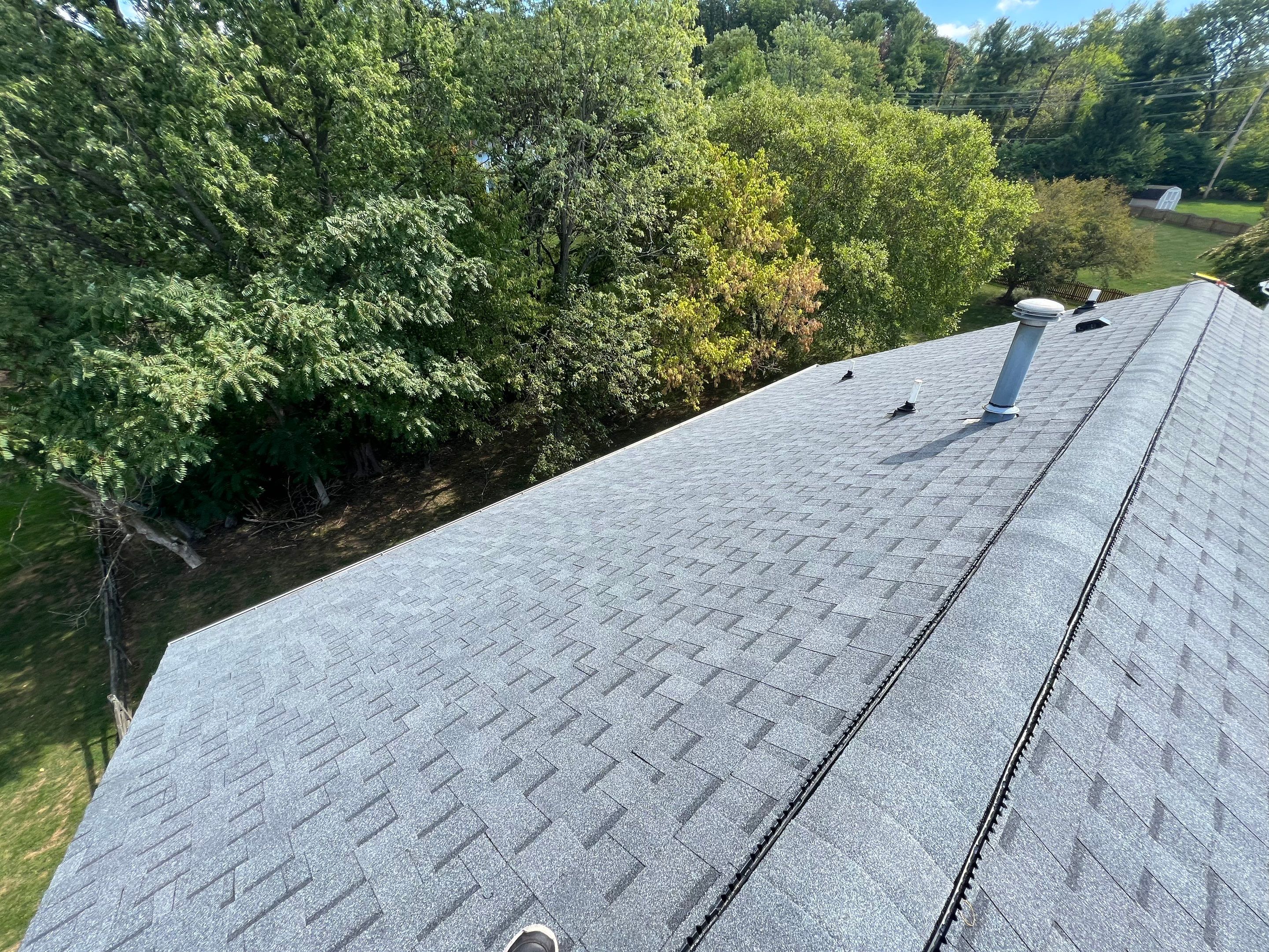 Residential Roofing Installation using Atlas Pinnacle Pristine Pewter Architectural Shingles by Frederick Roof Repair