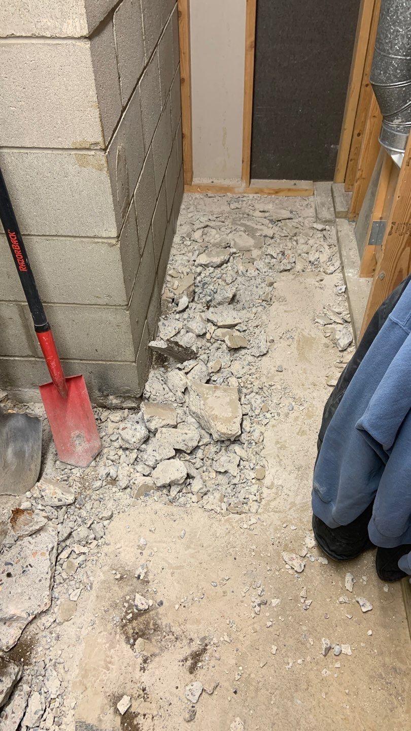 Drain tile in Brooklyn Center by Waterproofing Northeast