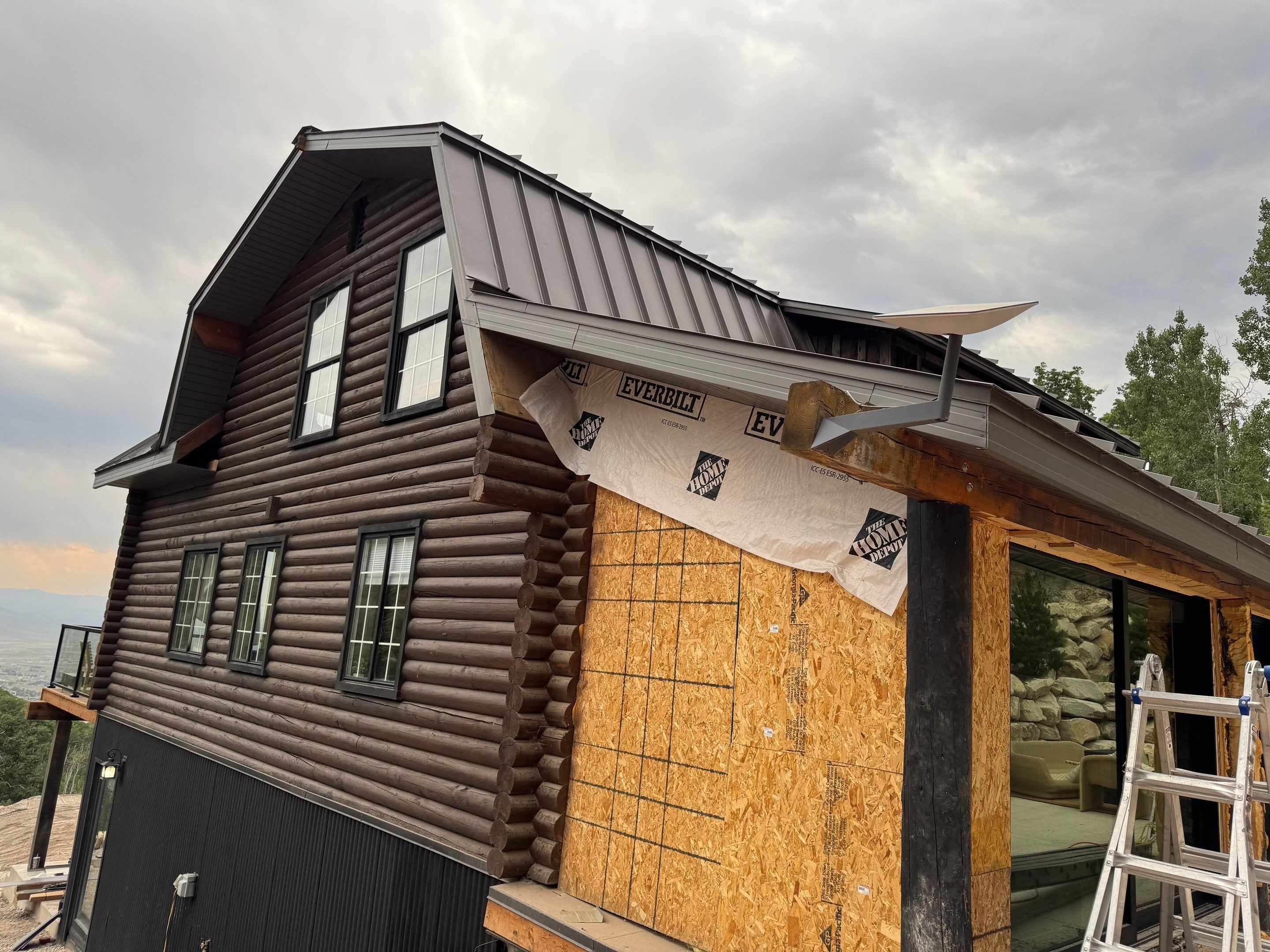 Park City | Complete Roofline & Gutter Modernization | Charcoal Gray by Ideal Siding Utah