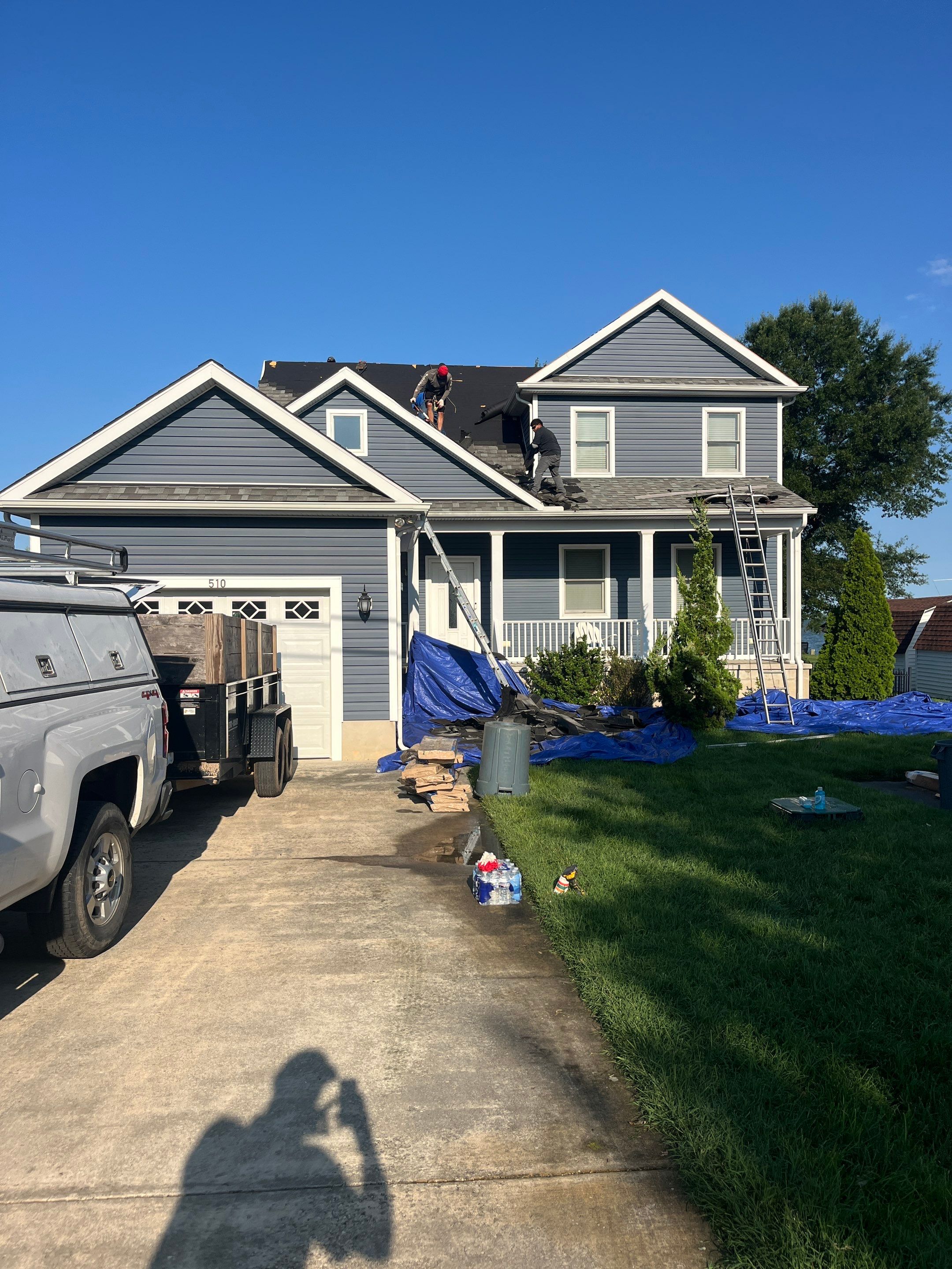 Architectural Shingle Roof Replacement for Waterfront Home in Stevensville by First Chesapeake Roofing