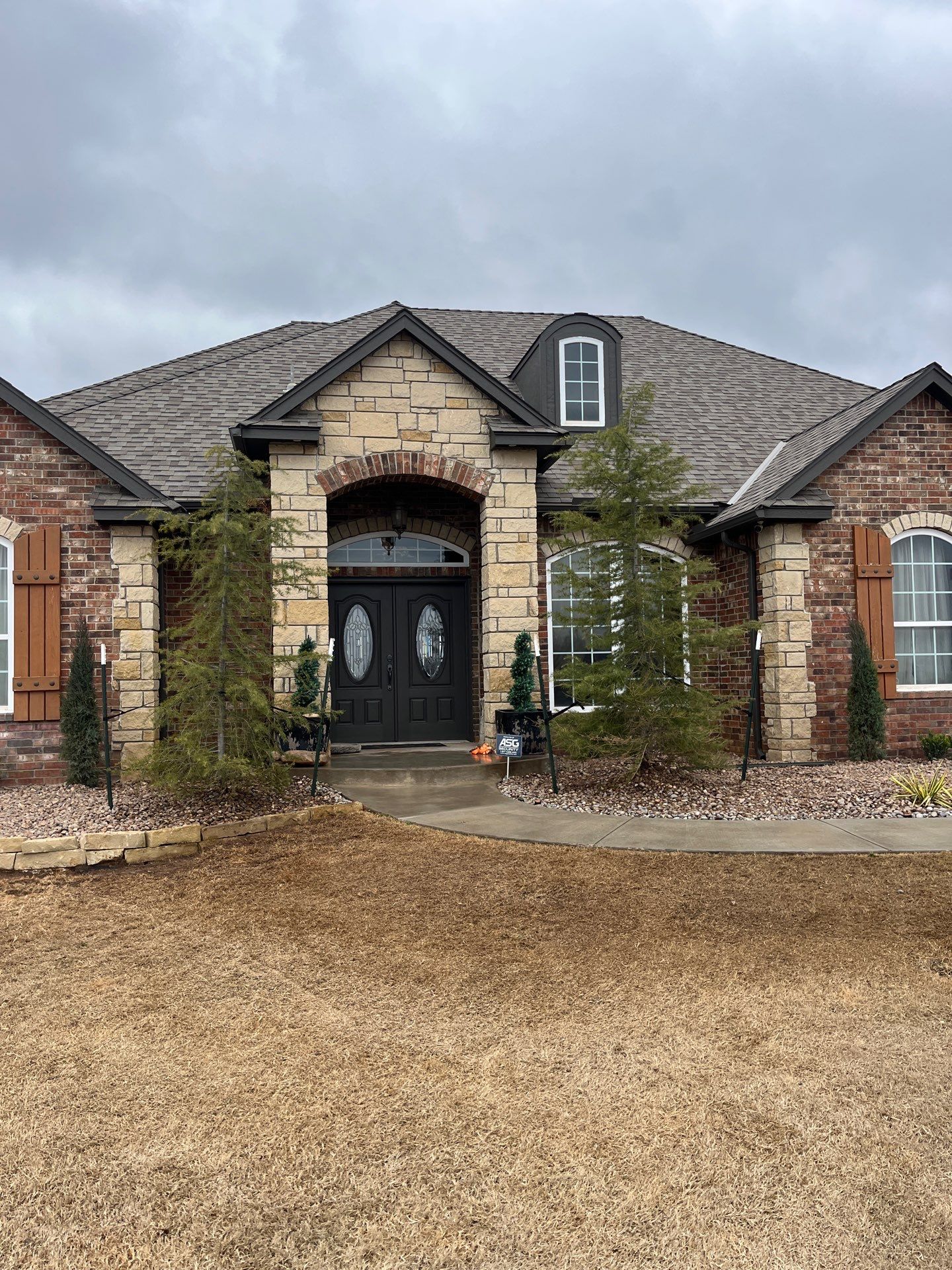 Landscape installation w/ irrigation and landscape lighting by Clays Services Inc