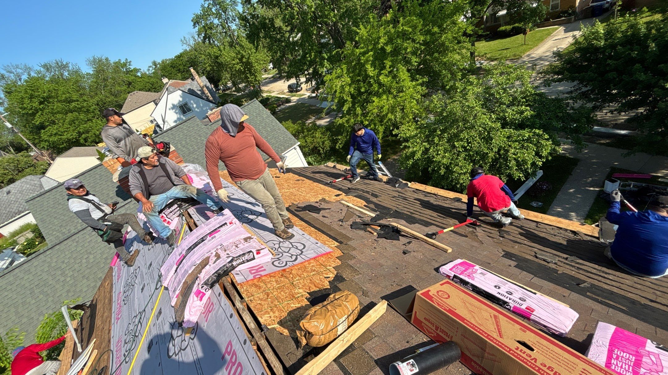 Roof Replacement using Owens Corning Desert Rose by 180 Contractors