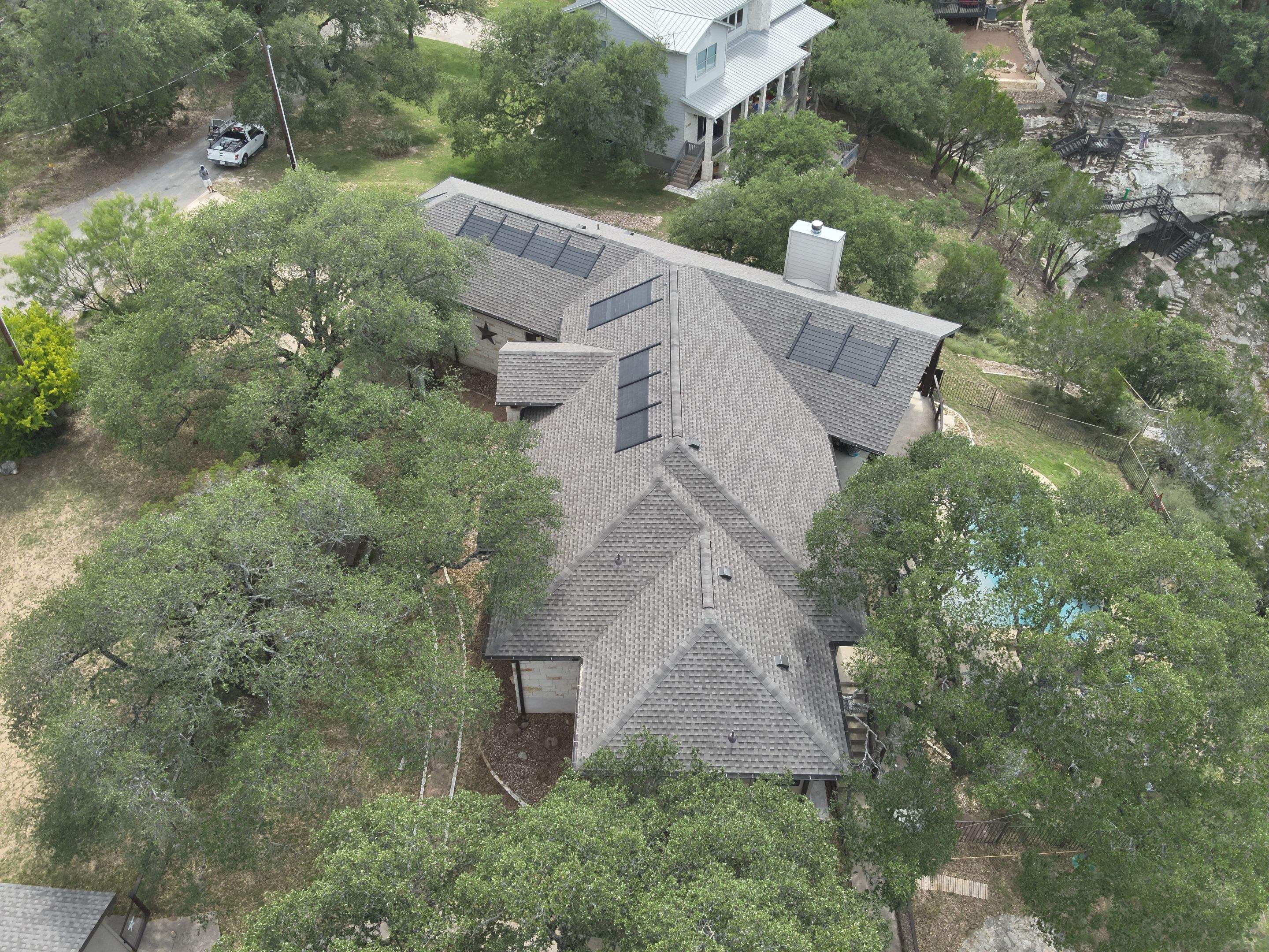 Wind Damage Restored & Upgraded with Solar Innovation by Action Exteriors Austin