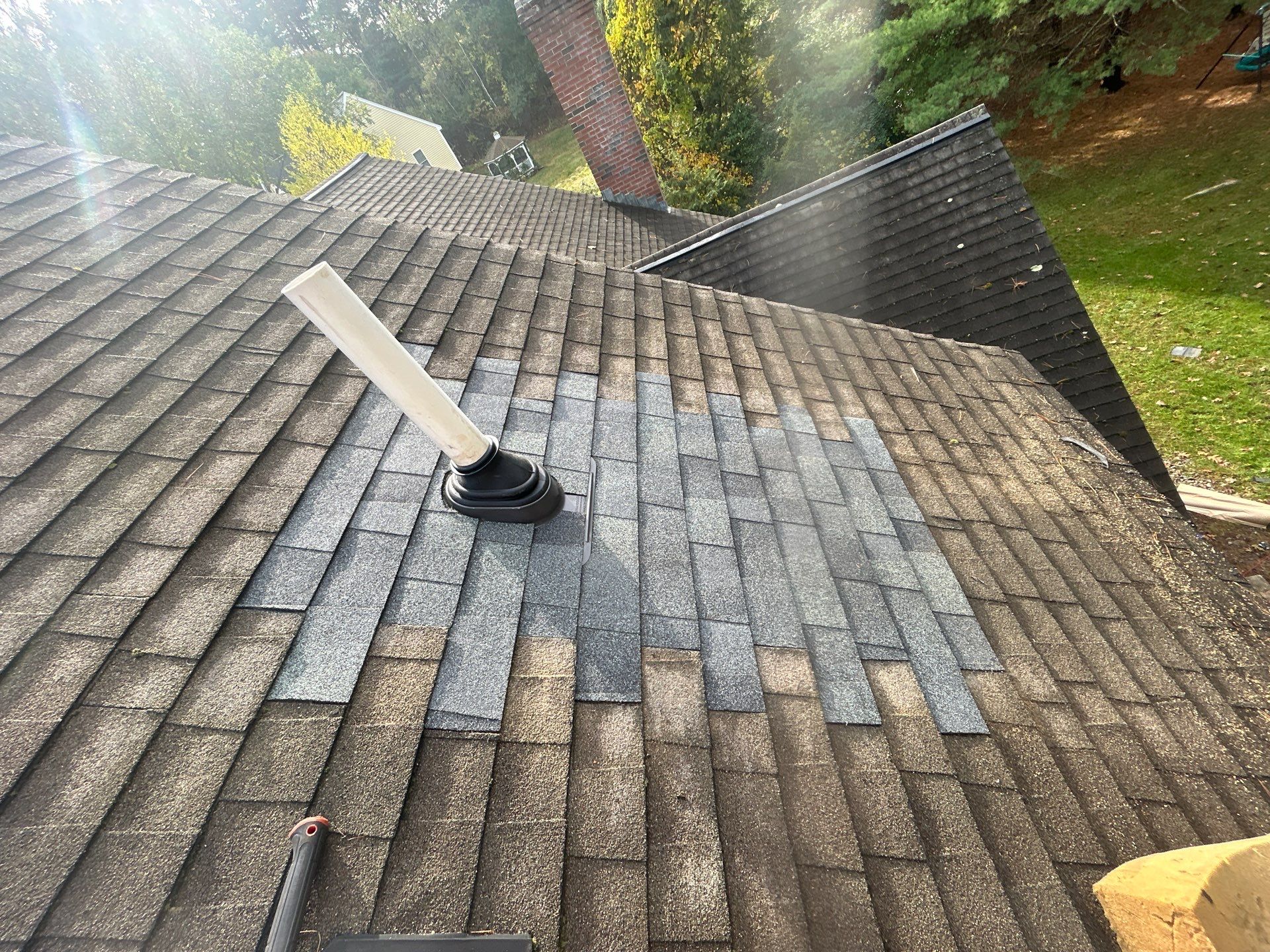 Pipe Boot Leak Repair & Gutter Replacement | Littleton, MA by Mighty Dog Roofing of Greater Middlesex County