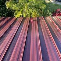 24ga 1.5" Mechanical Seam Burgandy  by Total Roofing System The Metal Roof Experts