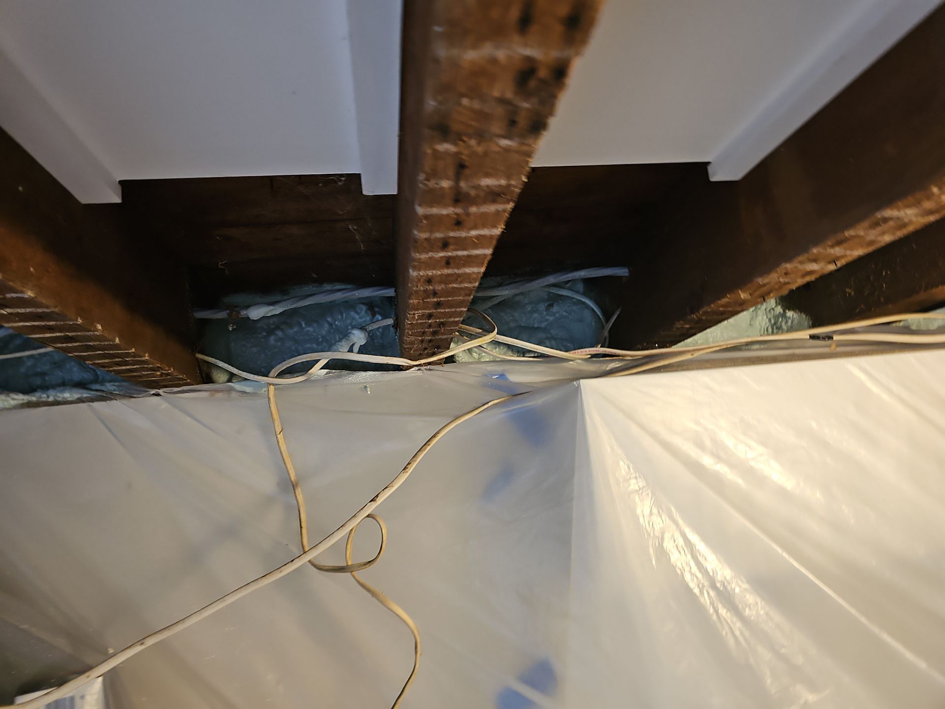 Attic Insulation using Closed Cell Spray Foam by NYS Foam & Energy