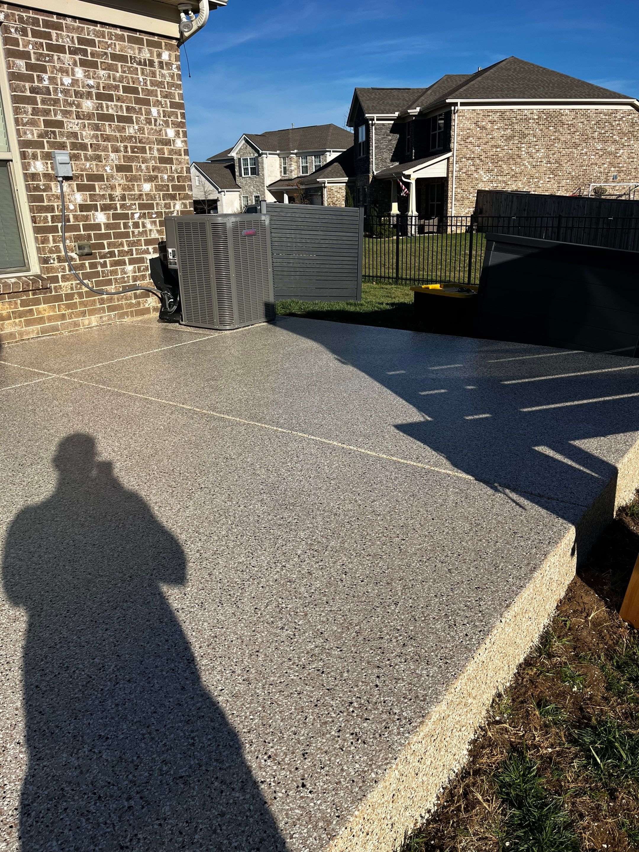 Patio Floor Coating using Shoreline by My Garage Floor Guys