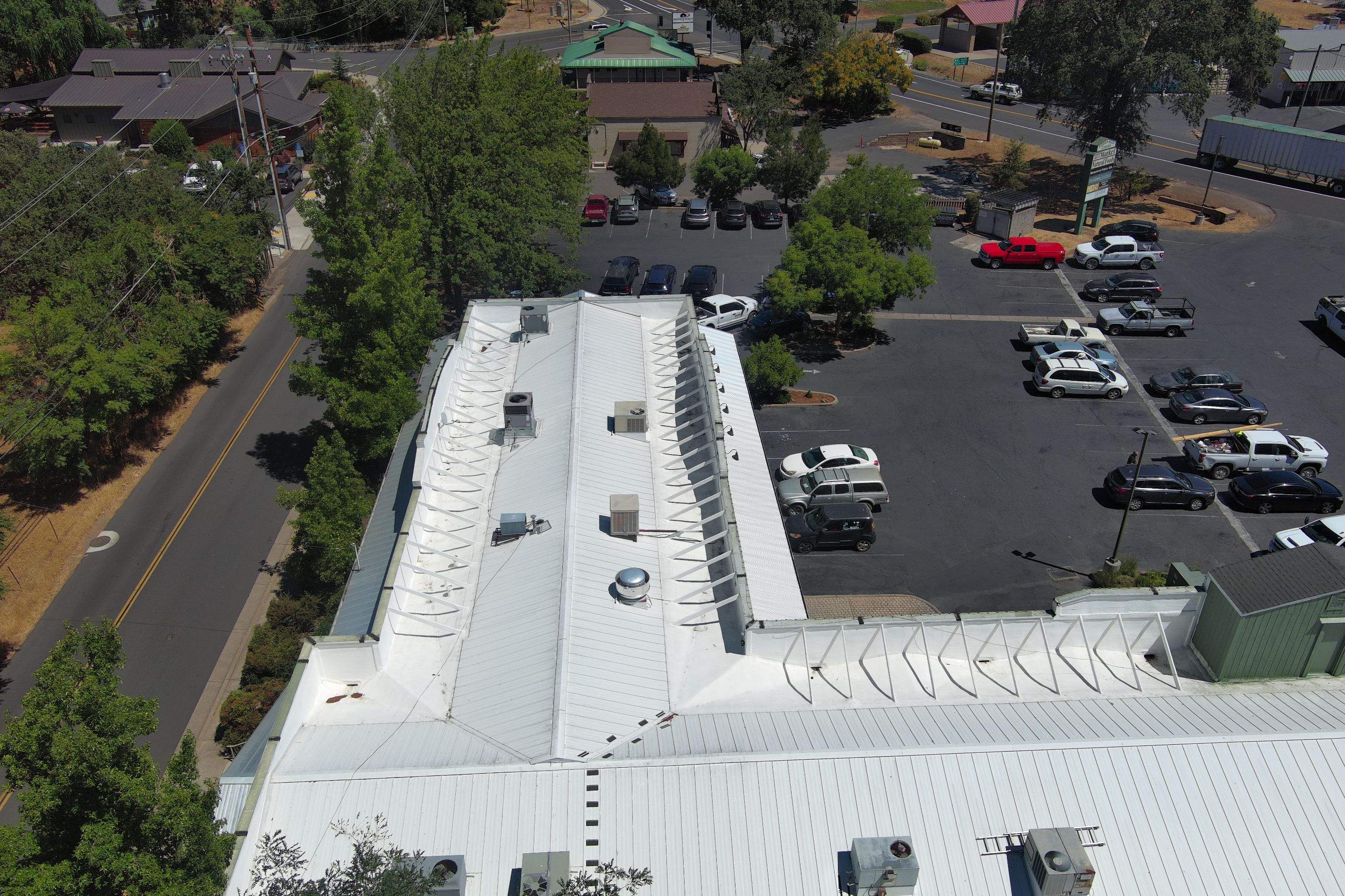 Foam Refurbish using Conklin Benchmark/PUMA XL coatings and spray foam by Straight Edge Roofing Inc