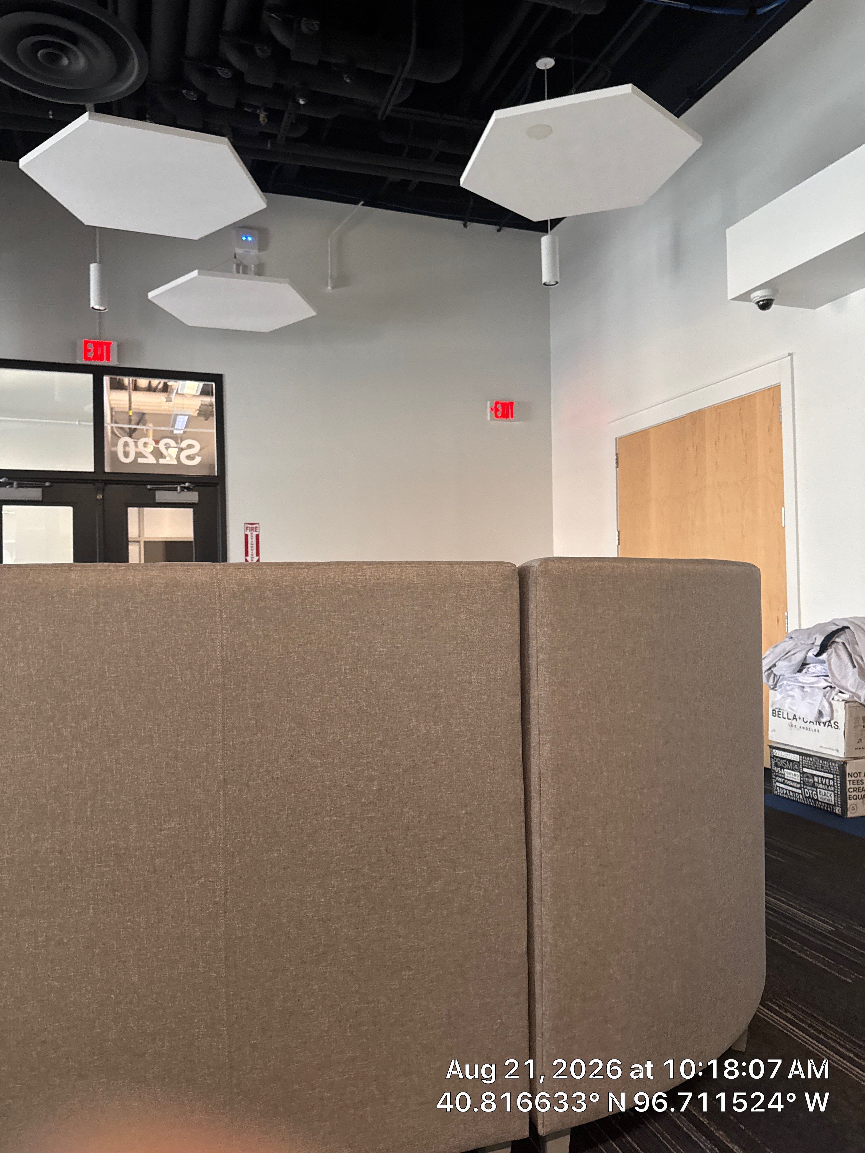 Modern Commercial Office Remodel Featuring Custom Acoustic Ceiling Elements by CompanyCam Sales Demo
