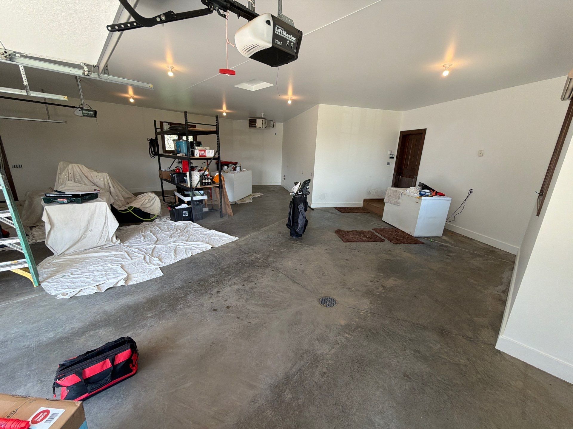 Feather Grey Floor Coating in Sioux Falls, SD by Select Painting, Coatings & Garage Cabinets