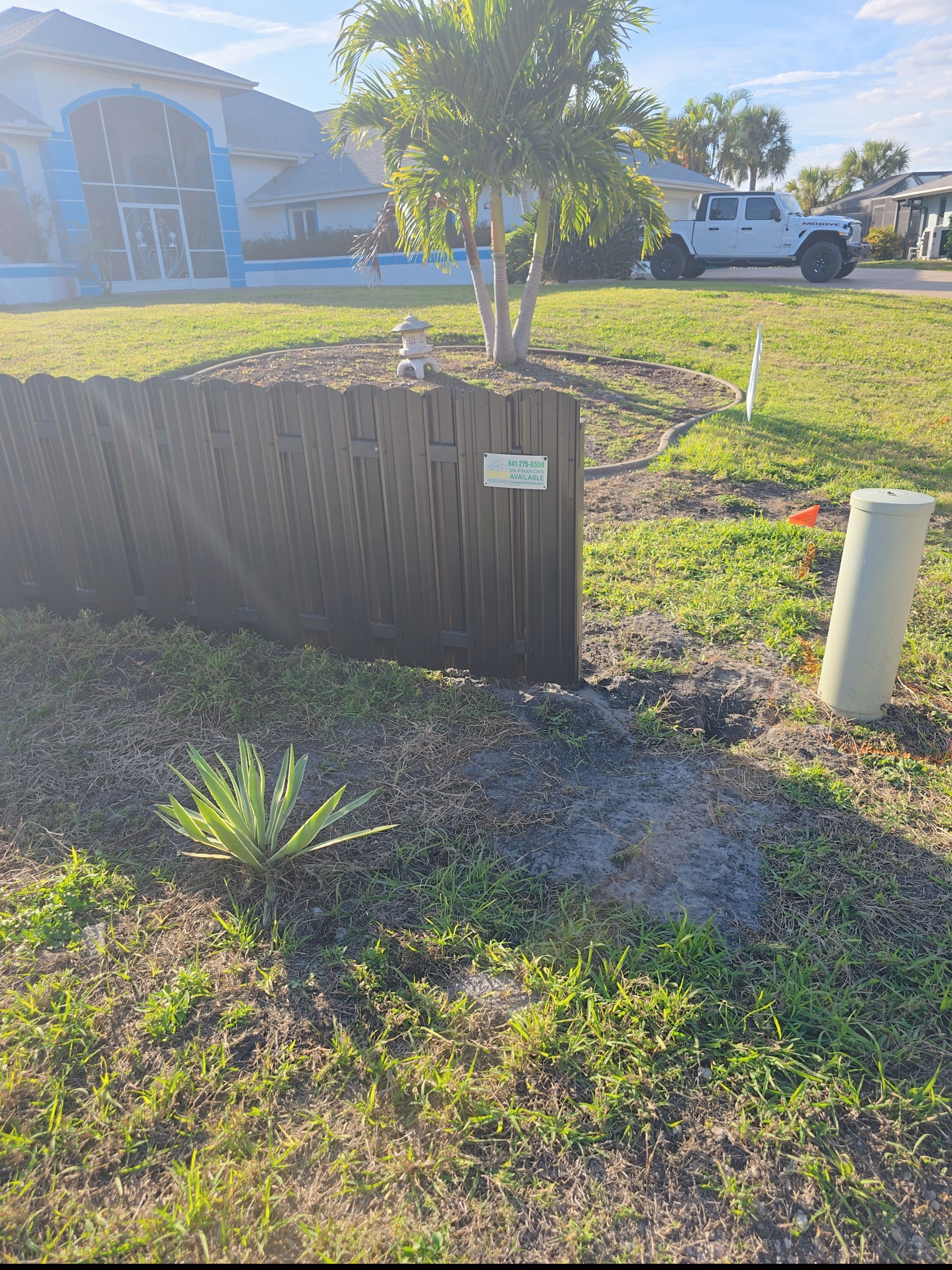 Bronze Metal Privacy Fence in Port Charlotte by True Fence LLC