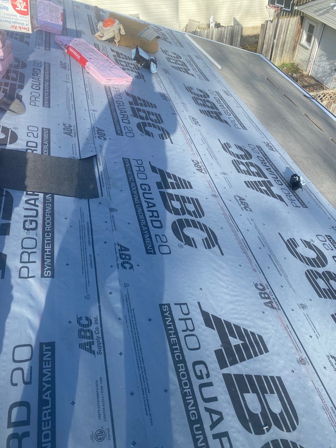 Residential Roofing Installation using Owens Corning Oakridge, Desert Tan by Absolute Roofing and Construction