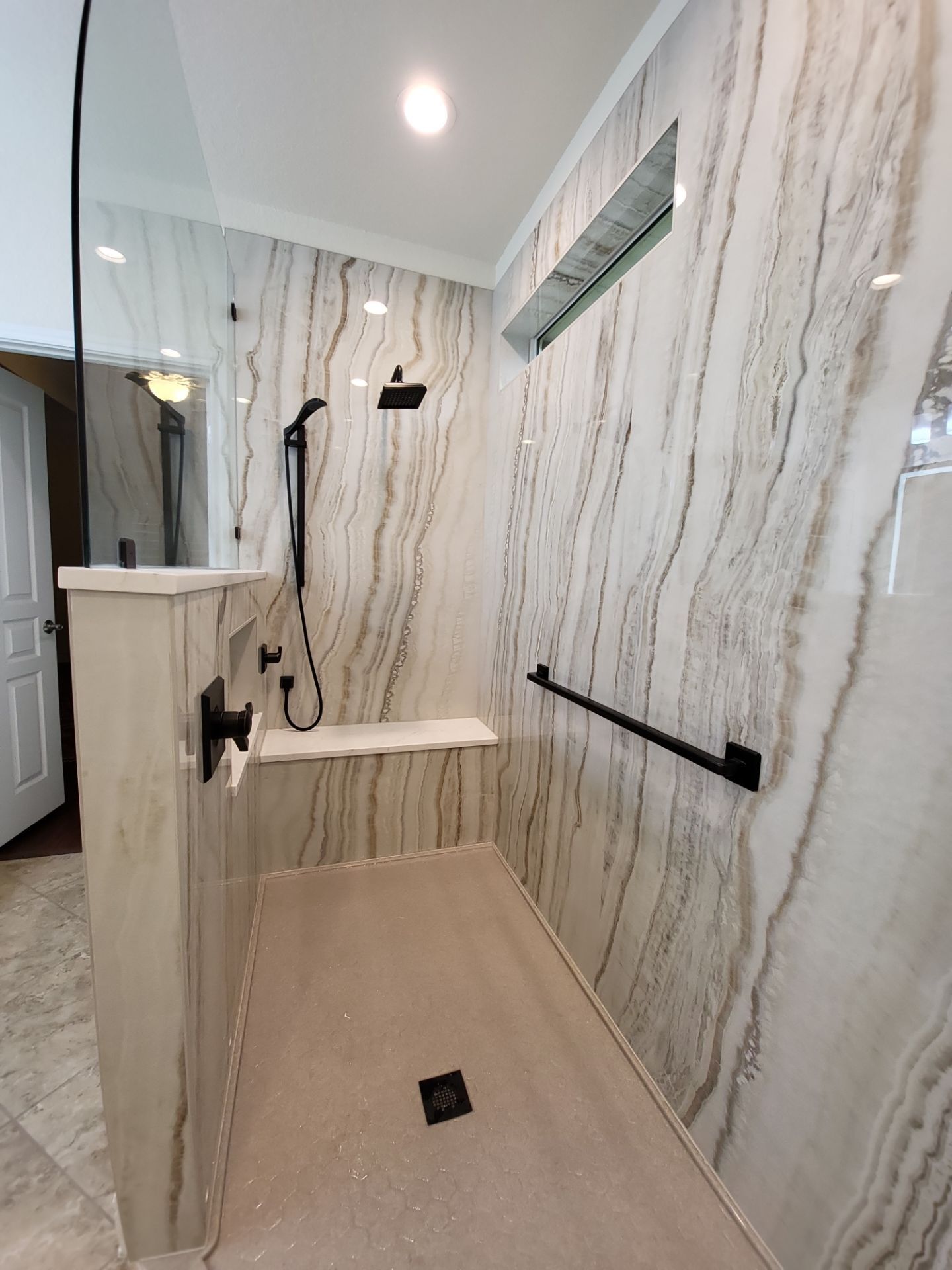 Alamo Ranch Master Bathroom Remodel | Spacious Walk-In Shower Transformation by Legacy Bath and Kitchen