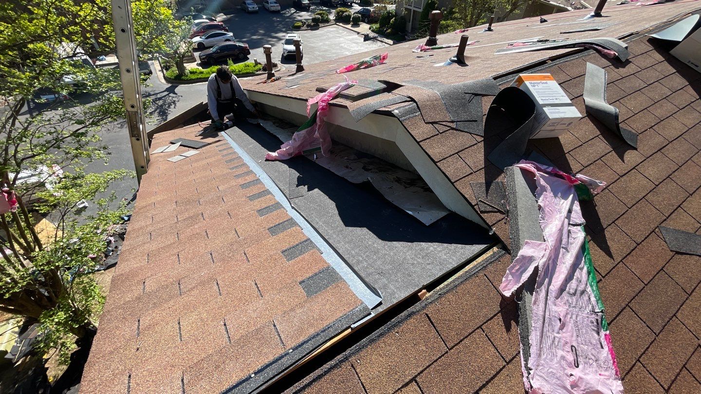 Commercial Roofing Installation using Owens Corning Autumn Brown by Inspector Roofing and Restoration