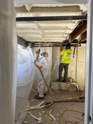 Basement Exterior Walls using Closed Cell Spray Foam