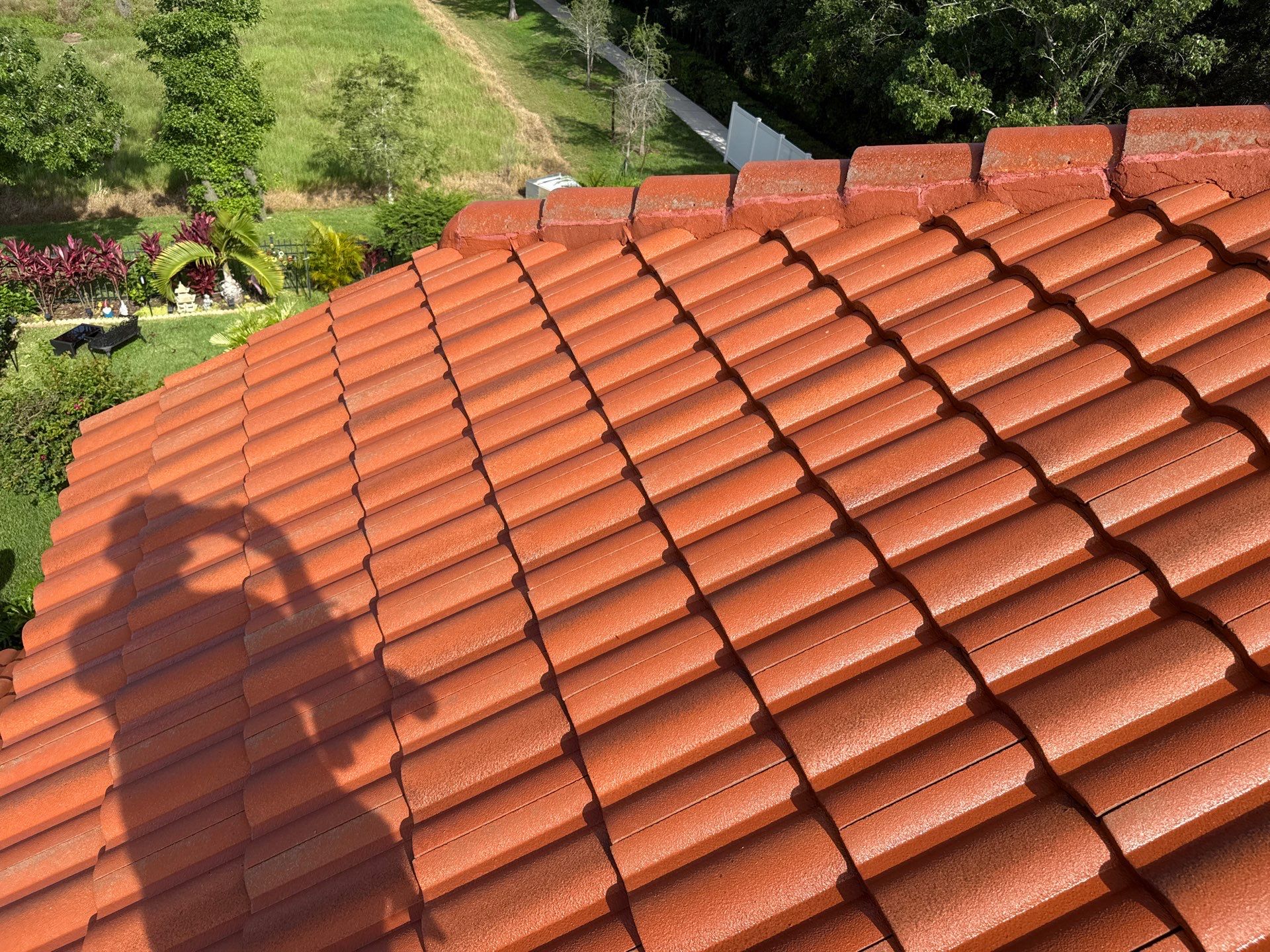 Soft Wash Tile Roof Cleaning in Sonoma Community, Sarasota, FL by Sunshine AquaWash