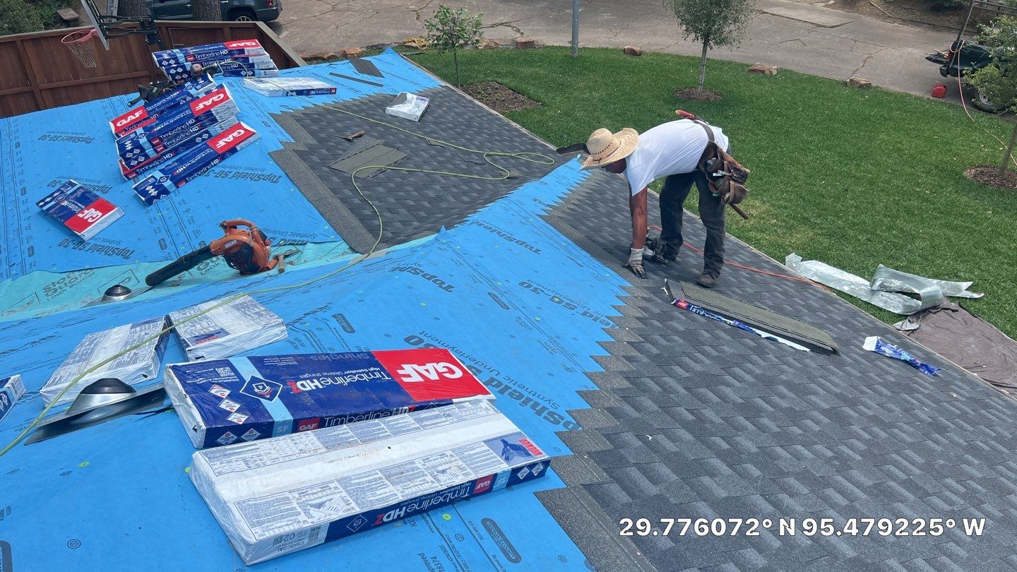 Roof Replacement using GAF materials in Houston TX by Elite Roofing LLC