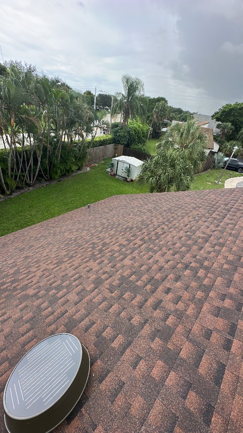 Residential Shingle Roof Installation With Sheathing Repairs in Delray Beach by AJF ROOFING INC