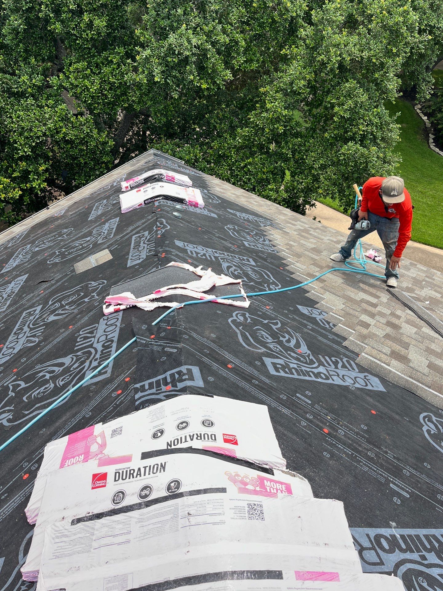 Residential Roofing Repair using Owen's Corning Duration (Lifetime) Shingles by Roof Repair Company