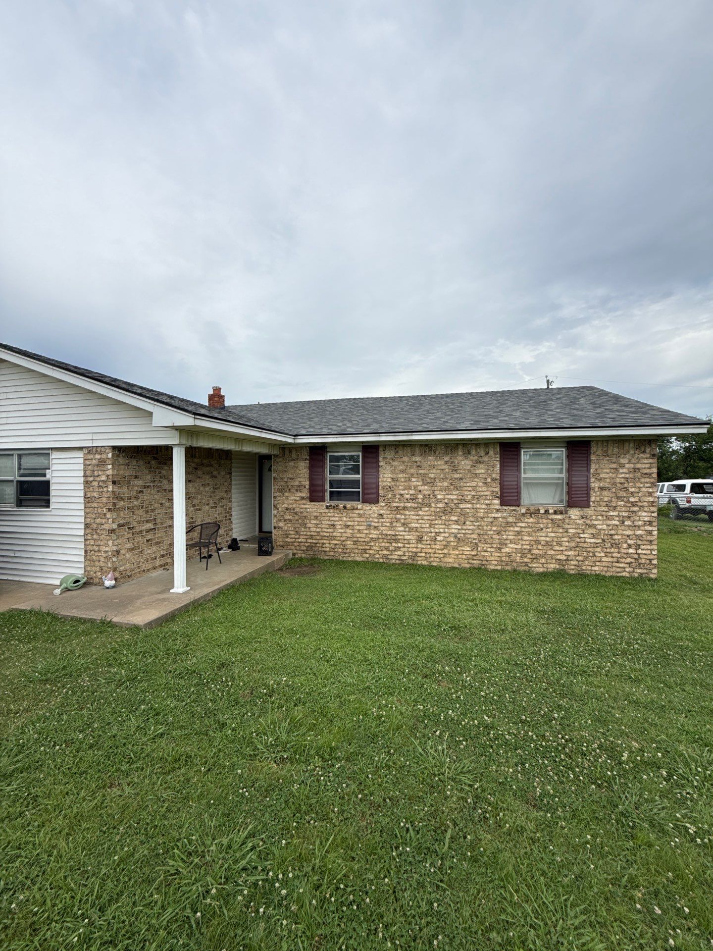 New roof & siding paid by insurance. Along with new roof sheathing.  by In & Out Construction & Remodeling, LLC