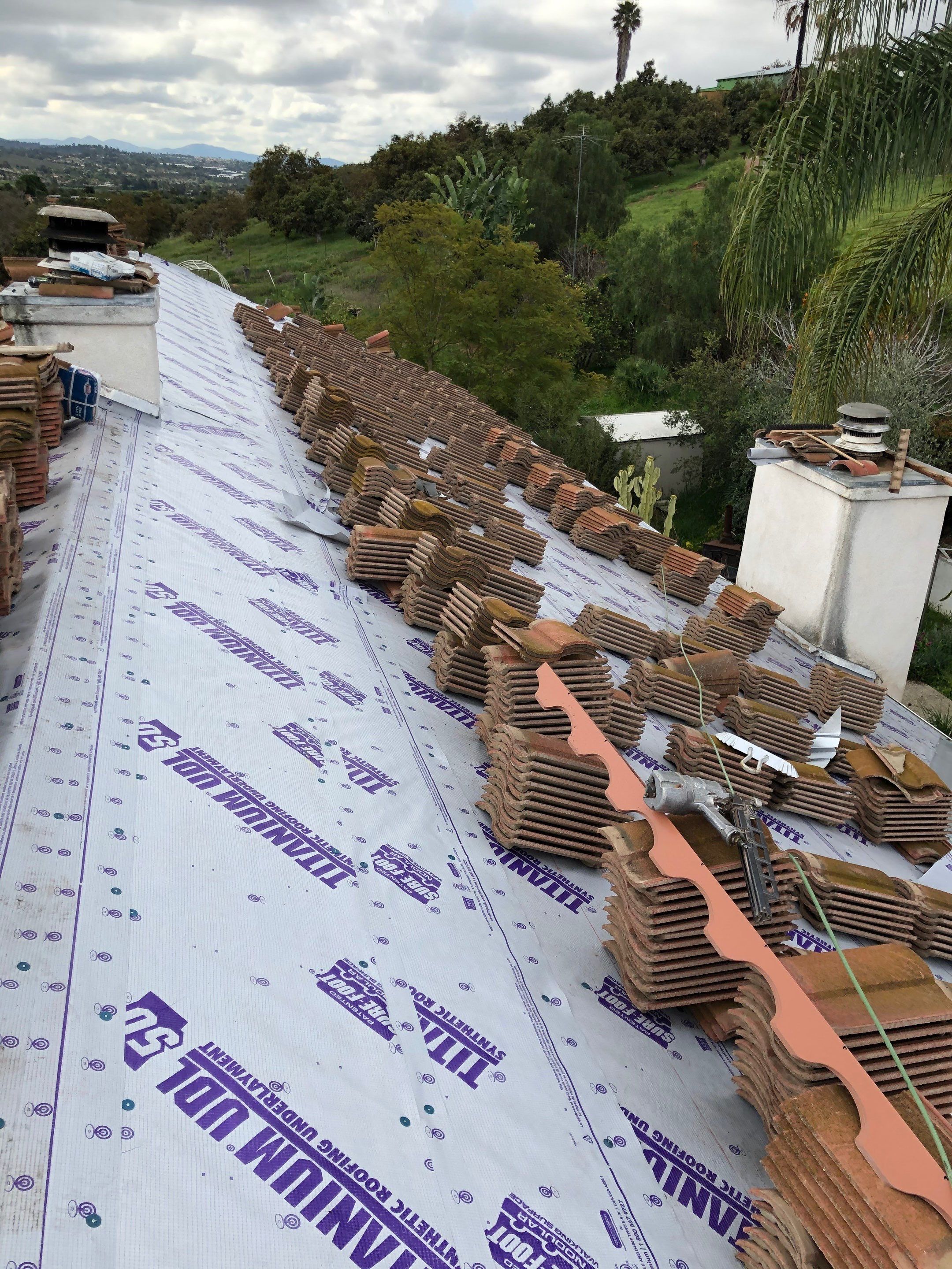 Vista, CA | Large Tile Roof Lift and Lay | Titanium UDL 50 by Zenith Roofing Services