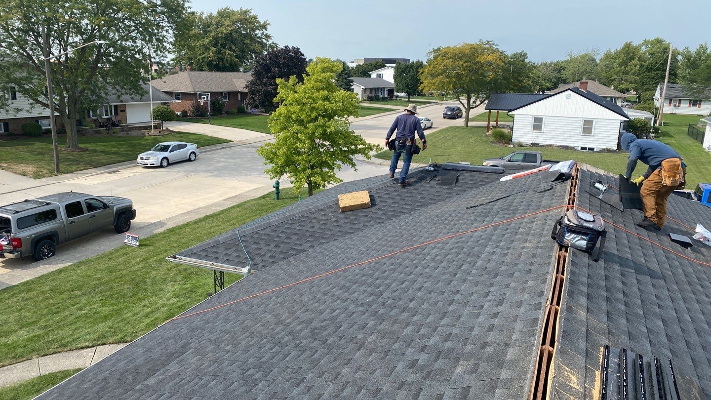 Residential Roofing Installation using GAF Timberline HDZ Charcoal by Nitro Roofing and Construction