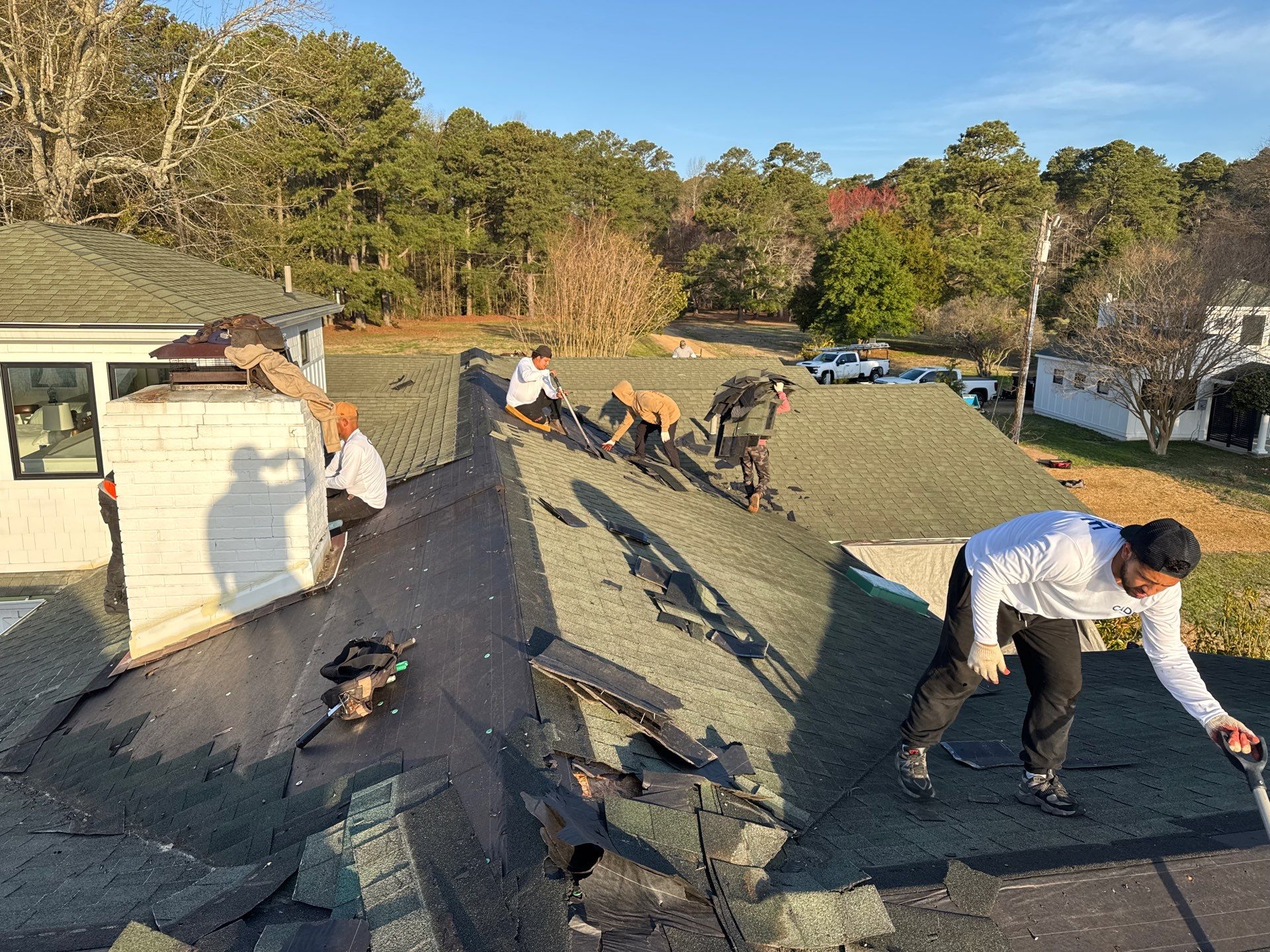Roof Replacement in White Stone by Cade Construction