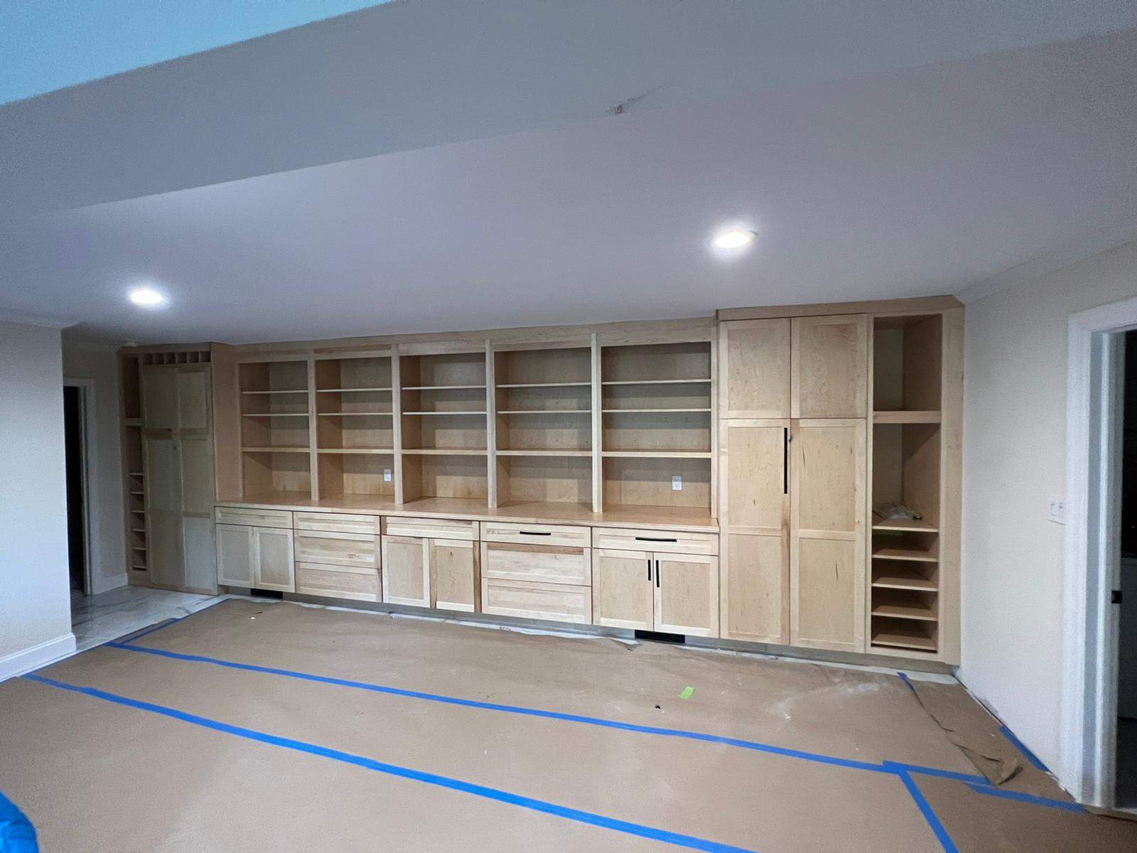 Basement Remodel using Cabinets by Home Concepts Construction