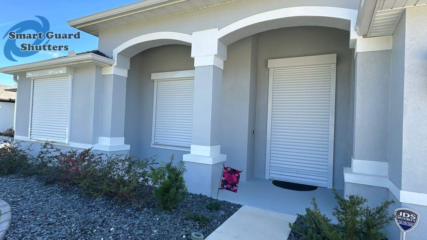 Hurricane Protection in White by Smart Guard Shutters