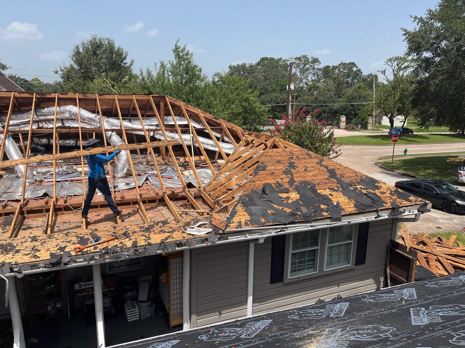 Residential Roofing Installation using Owen's Corning Duration (Lifetime) Shingles by Roof Repair Company
