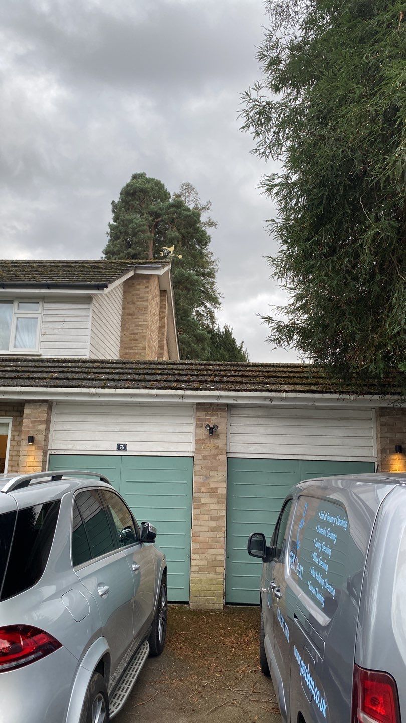 Roof Clean - Moss Removal using Honda 15lpm Low Pressure Washing Machine by Ges Exterior Cleaning ltd