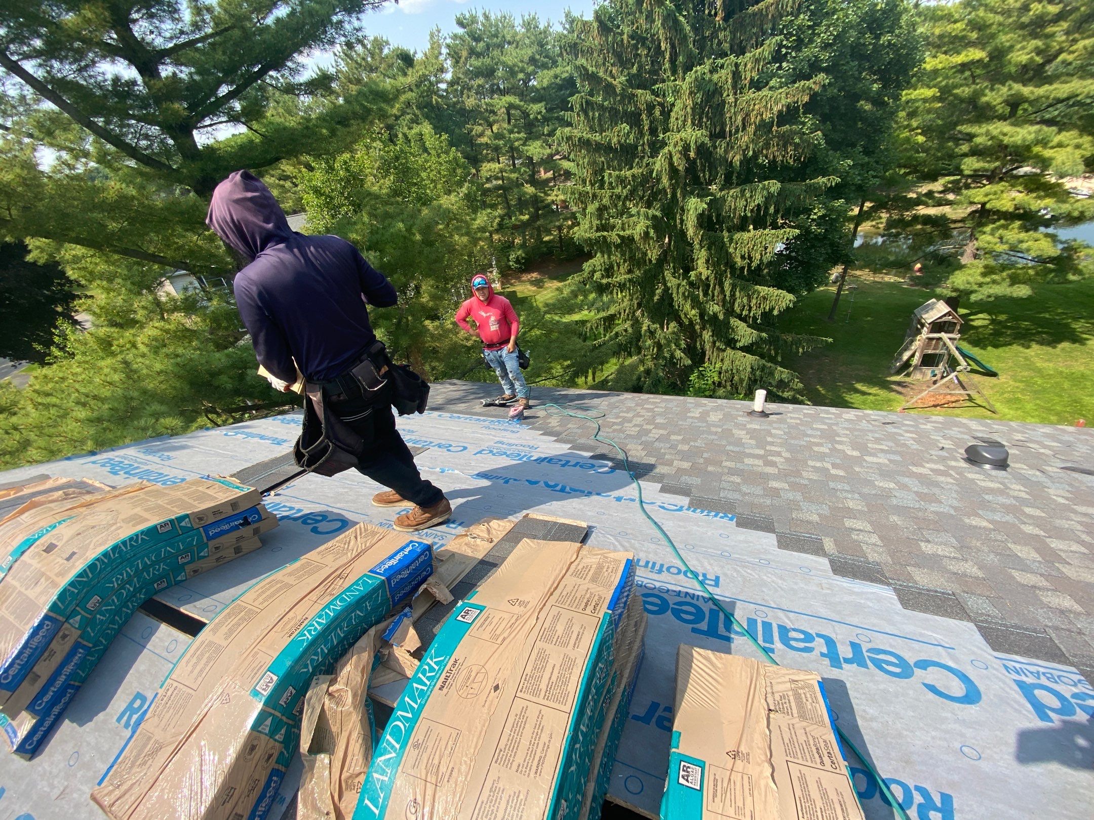 Roof Replacement using CertainTeed Landmark by 180 Contractors
